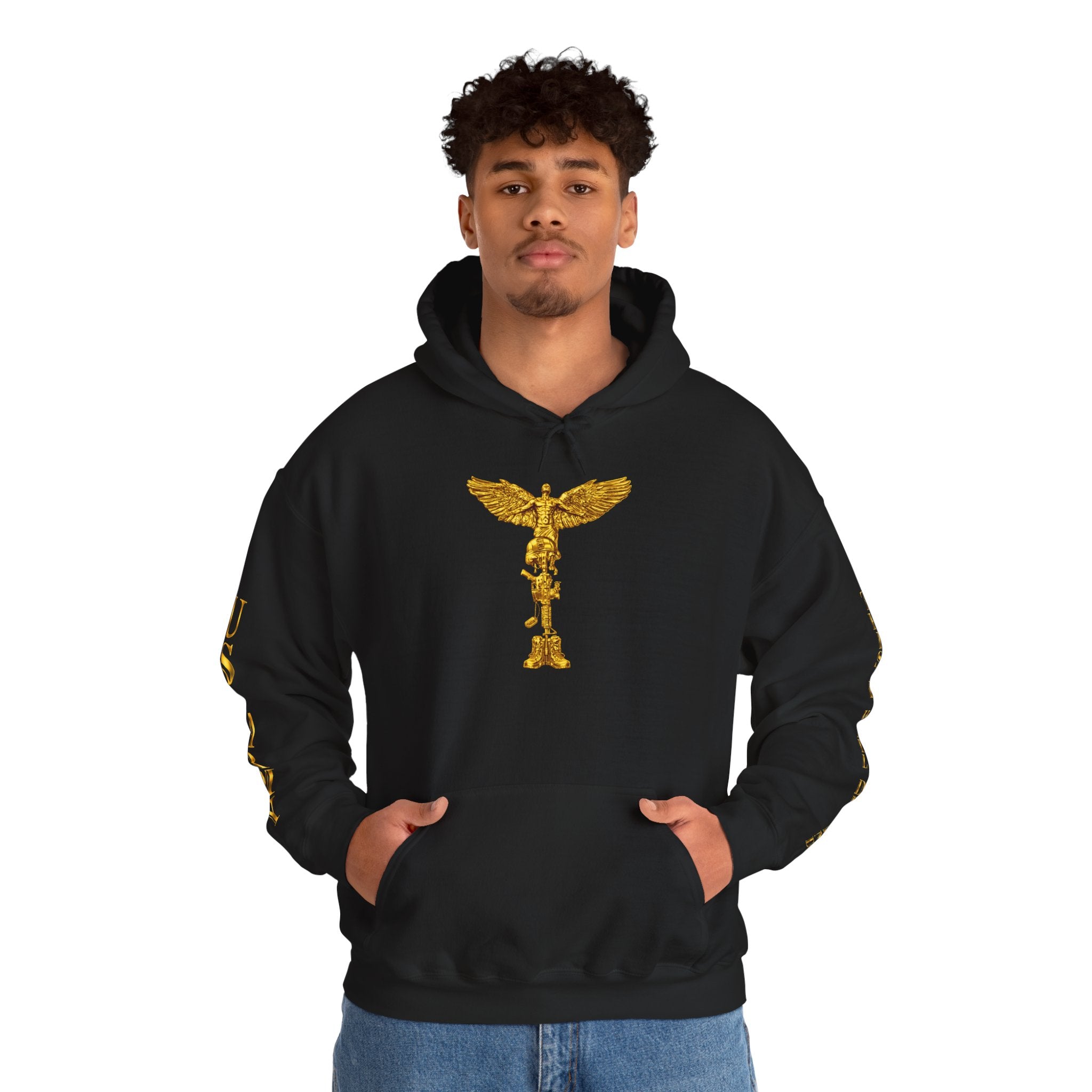 US Army Veteran Crest Hoodie — Military Emblem Sweatshirt