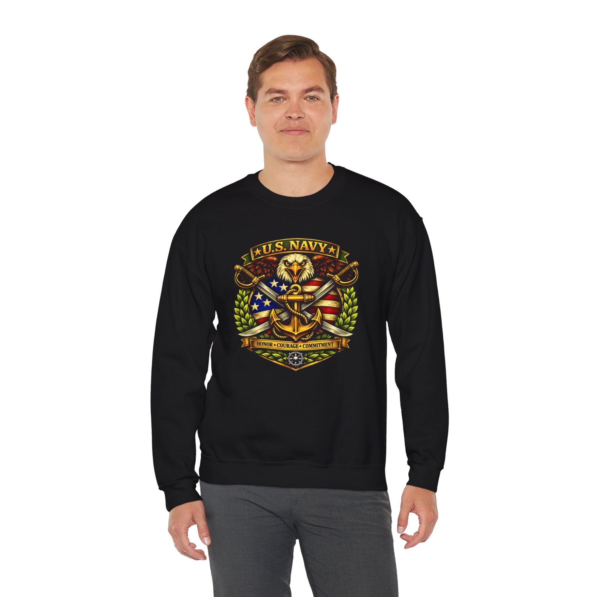 U.S. Navy Honor, Courage, Commitment Crewneck Sweatshirt