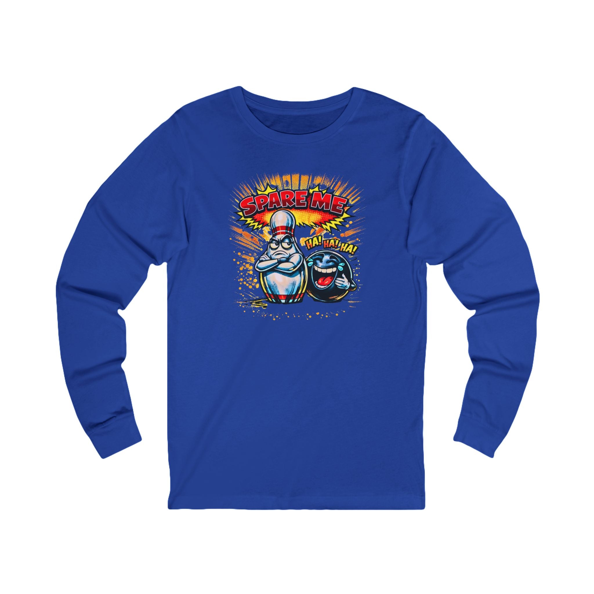 Spare Me Bowling Pin & Ball Long Sleeve Tee