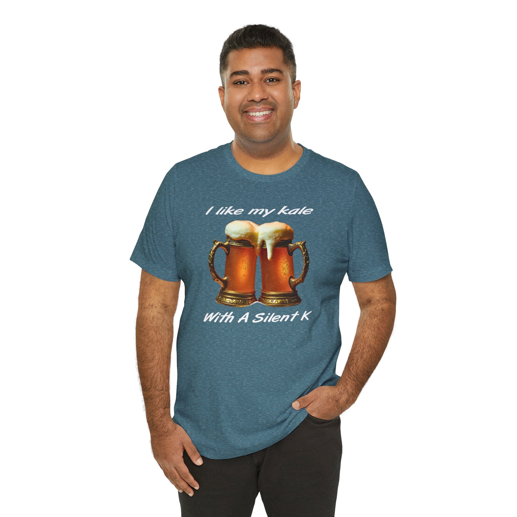 “I Like My Kale With A Silent K” Pint Glasses T-Shirt
