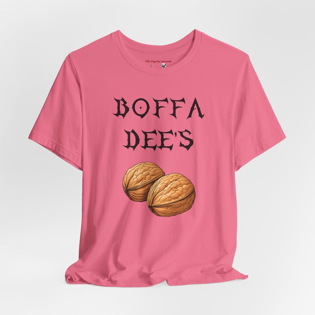 Boffa Dees Walnut Graphic Tee — Vintage Gothic Text Nut Illustration T-Shirt
