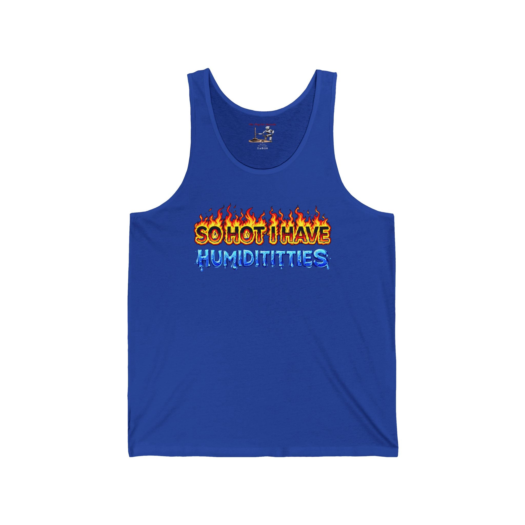 Tank Top - "So Hot I Have Humiditties" Retro Flame & Ice Graphic
