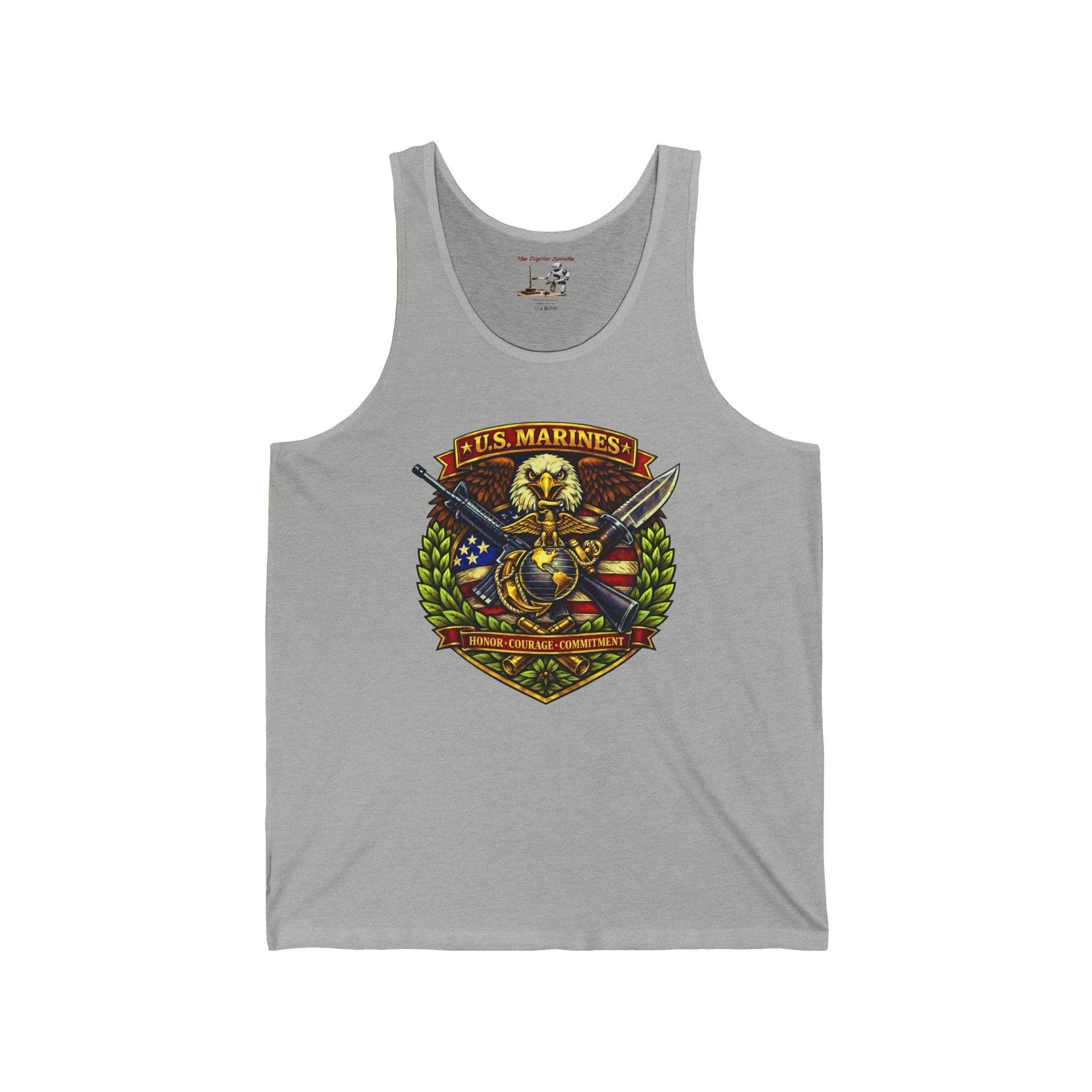 US Marines Honor, Courage, Commitment Tank Top