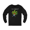I'm A Ghost! Long Sleeve Tee — Playful Cannabis Leaf Character Shirt