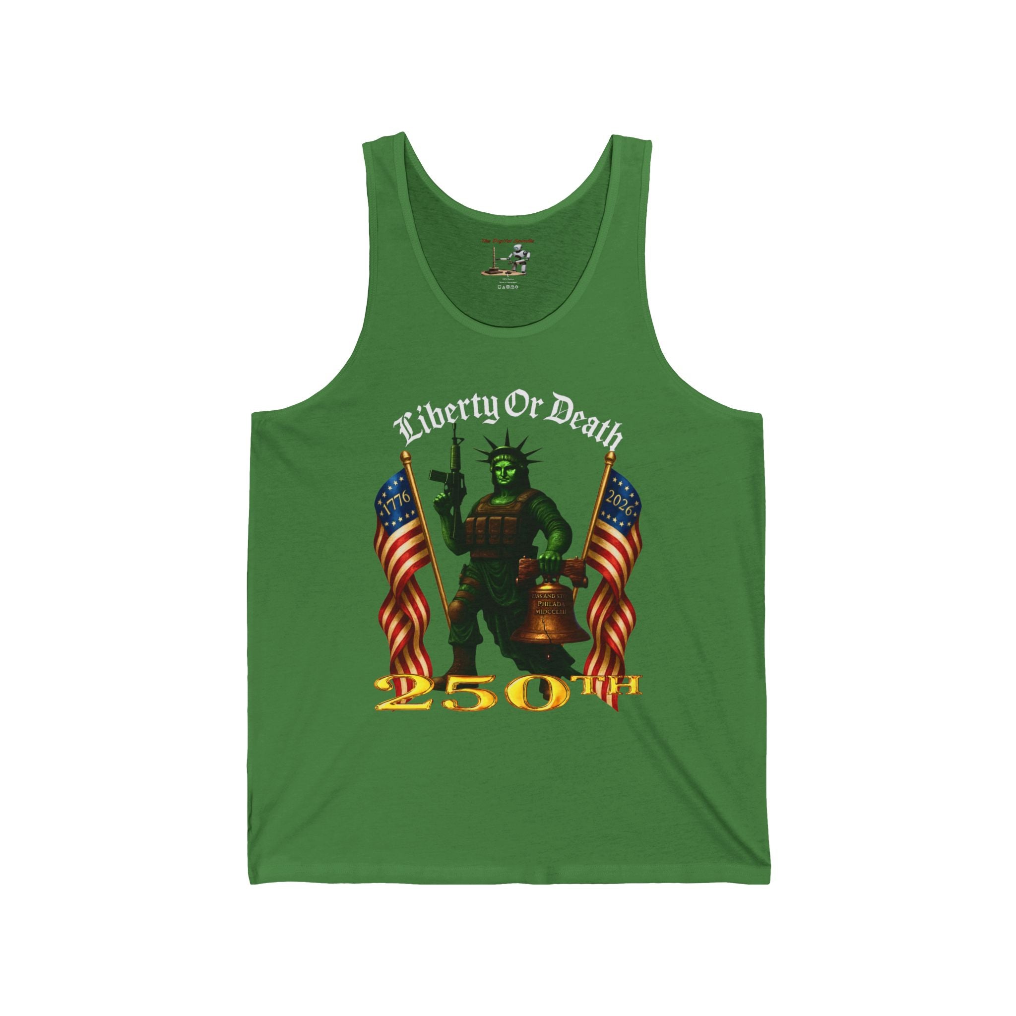 Liberty or Death 250th Anniversary Tank Top – Patriotic Revolutionary War Design