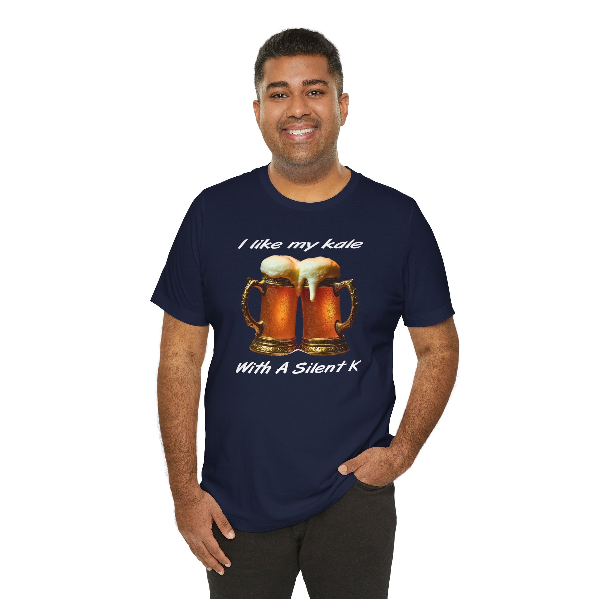 “I Like My Kale With A Silent K” Pint Glasses T-Shirt