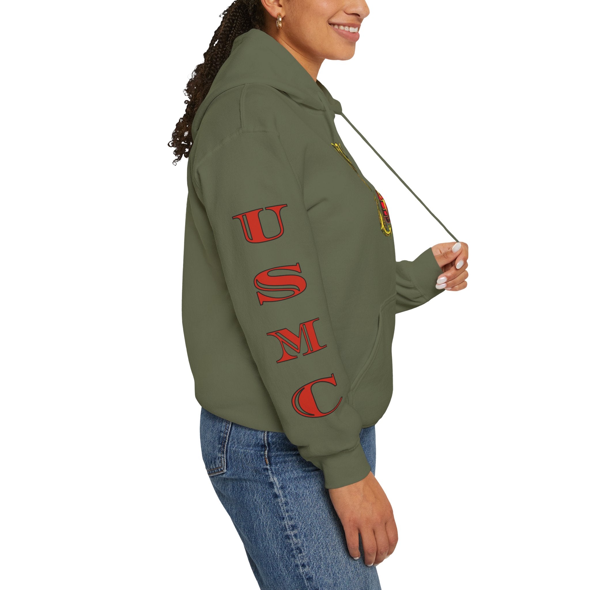 USMC Eagle Globe & Anchor Pullover Hoodie
