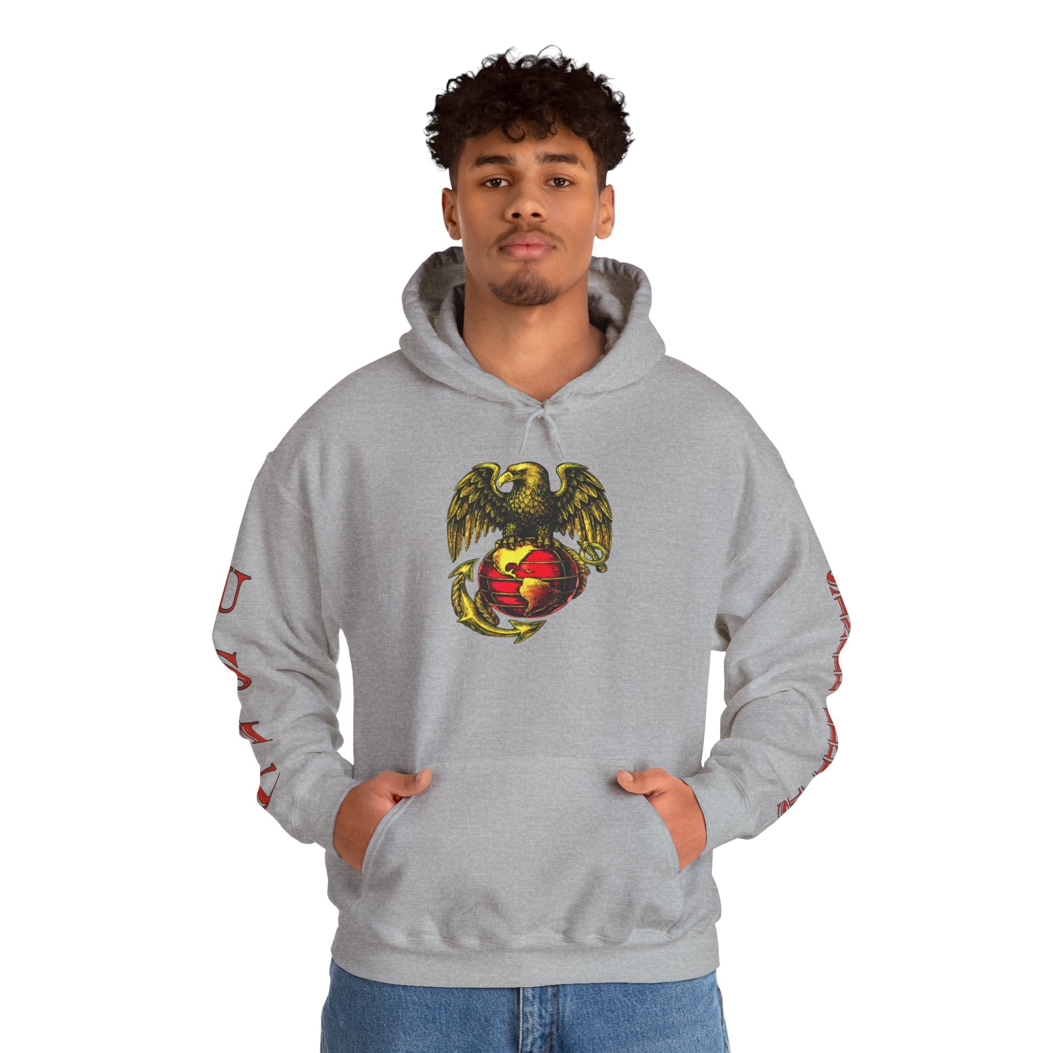 USMC Eagle Globe & Anchor Pullover Hoodie