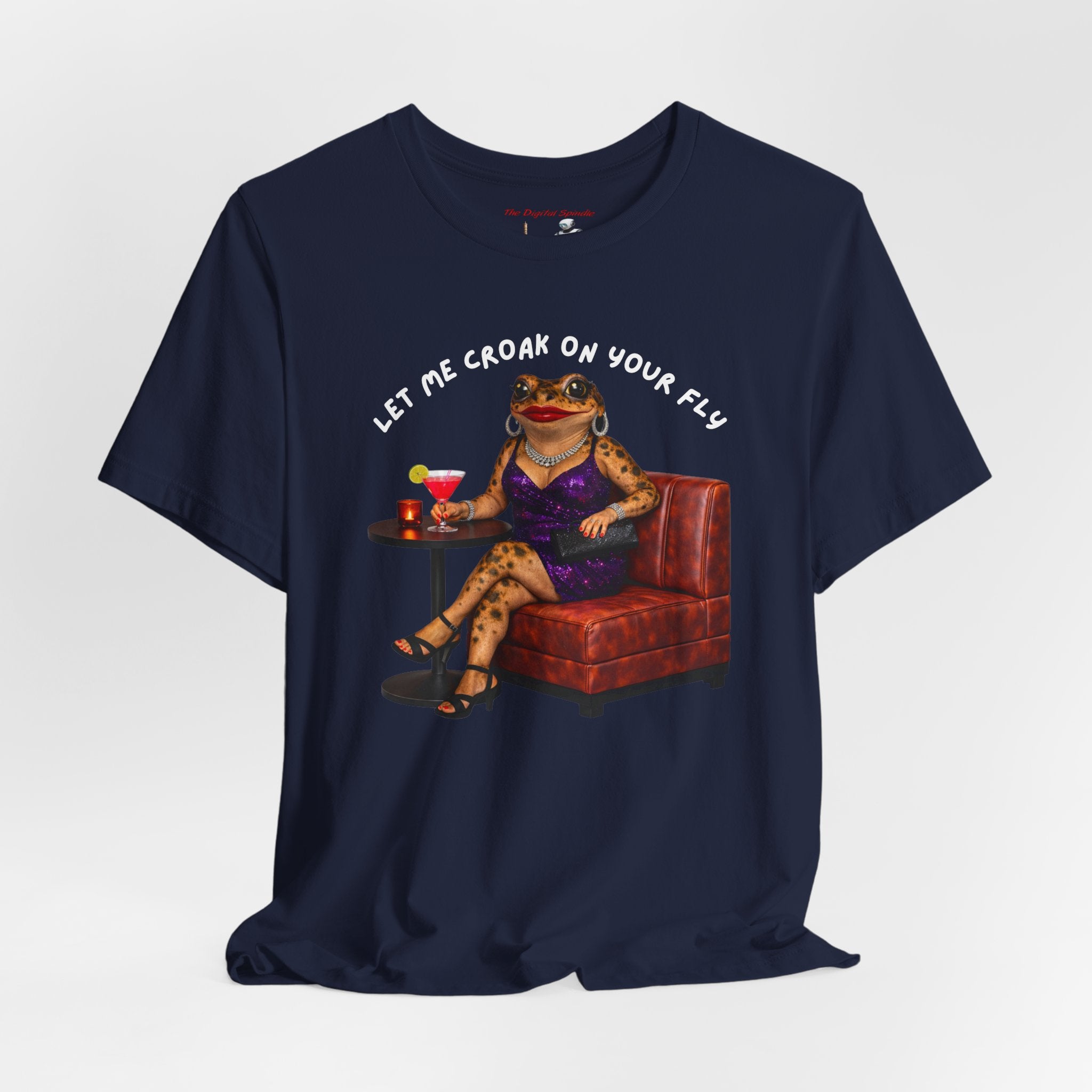 "Let Me Croak On Your Fly" Funny Amphibian Graphic T‑Shirt