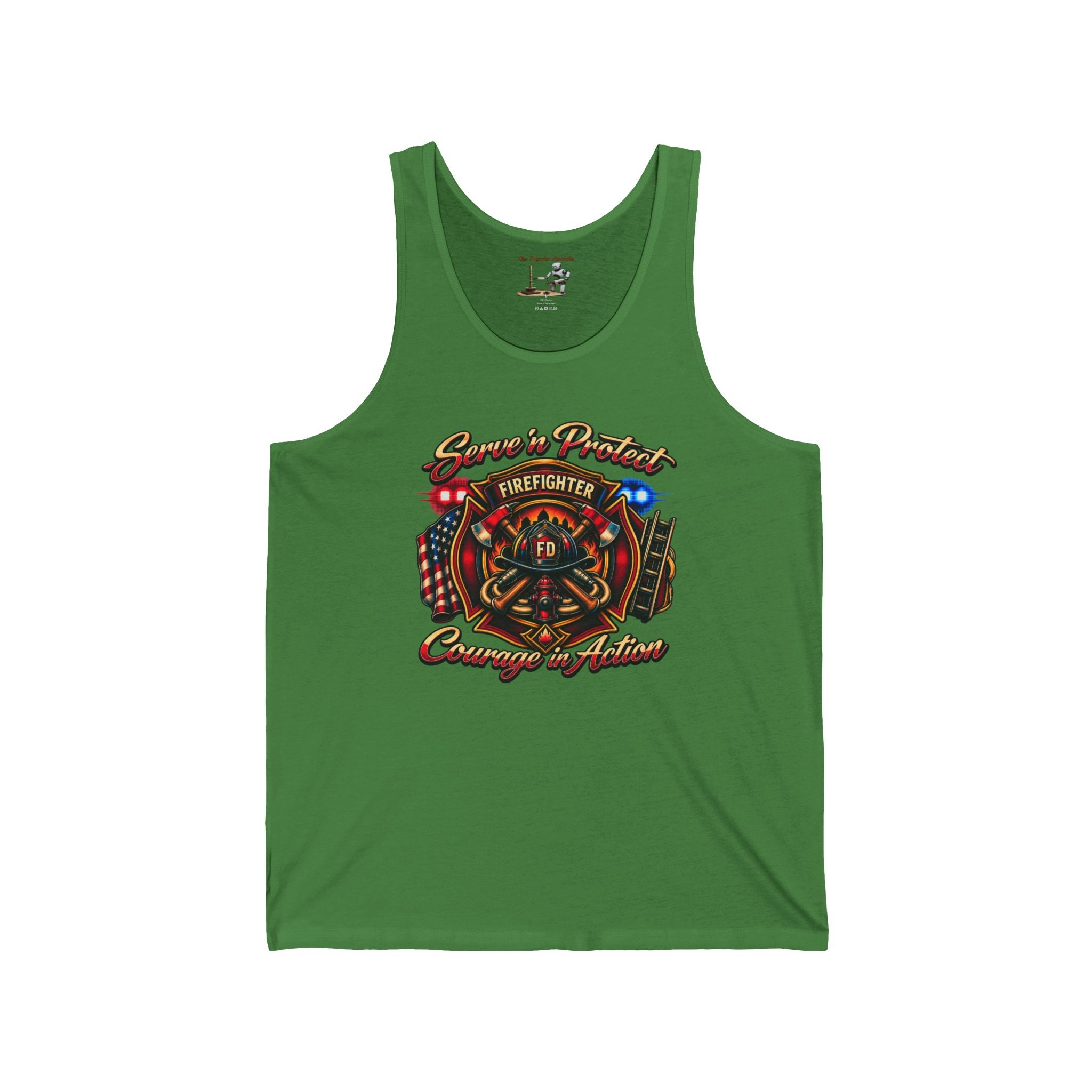 Firefighter Courage In Action Tank Top