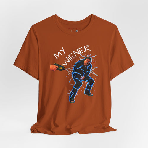 "MY WIENER" Comical Taser Training T-Shirt