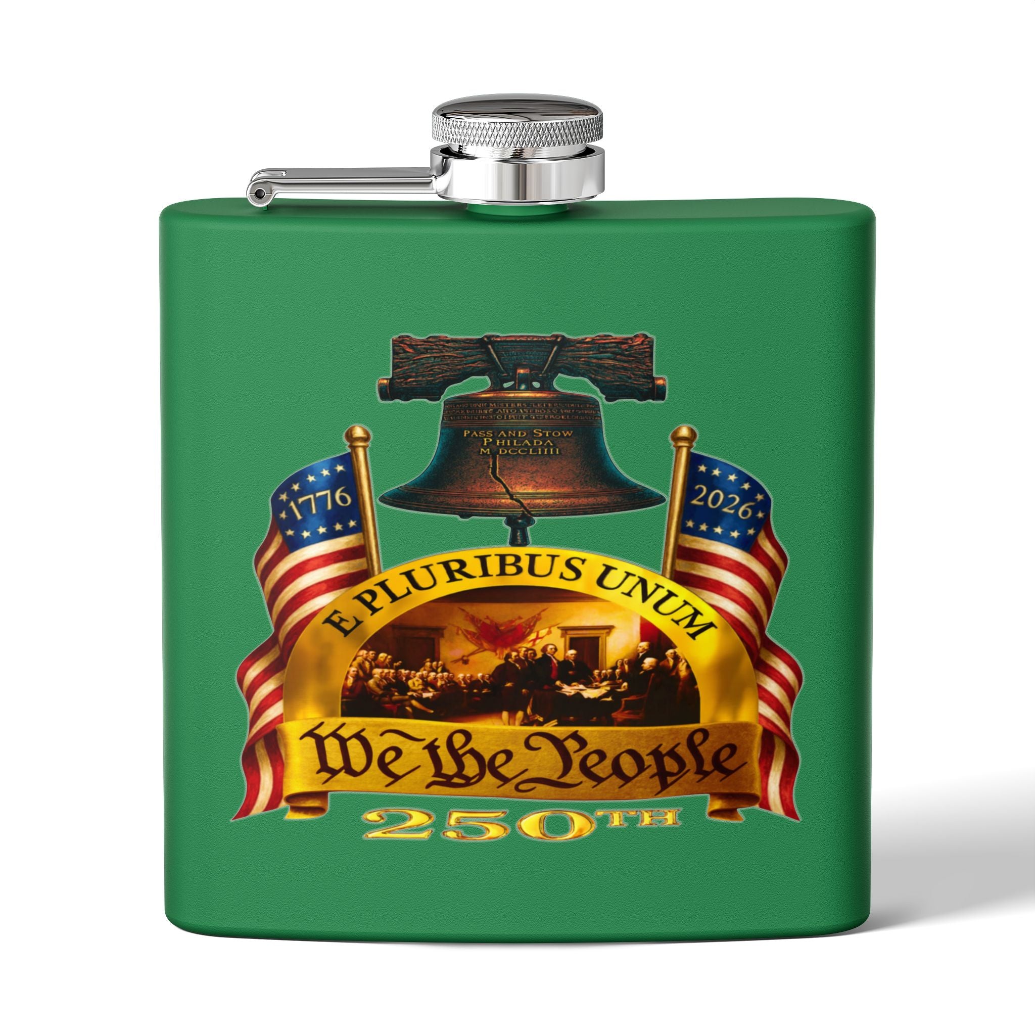 "We the People" Stainless Steel 6oz Flask