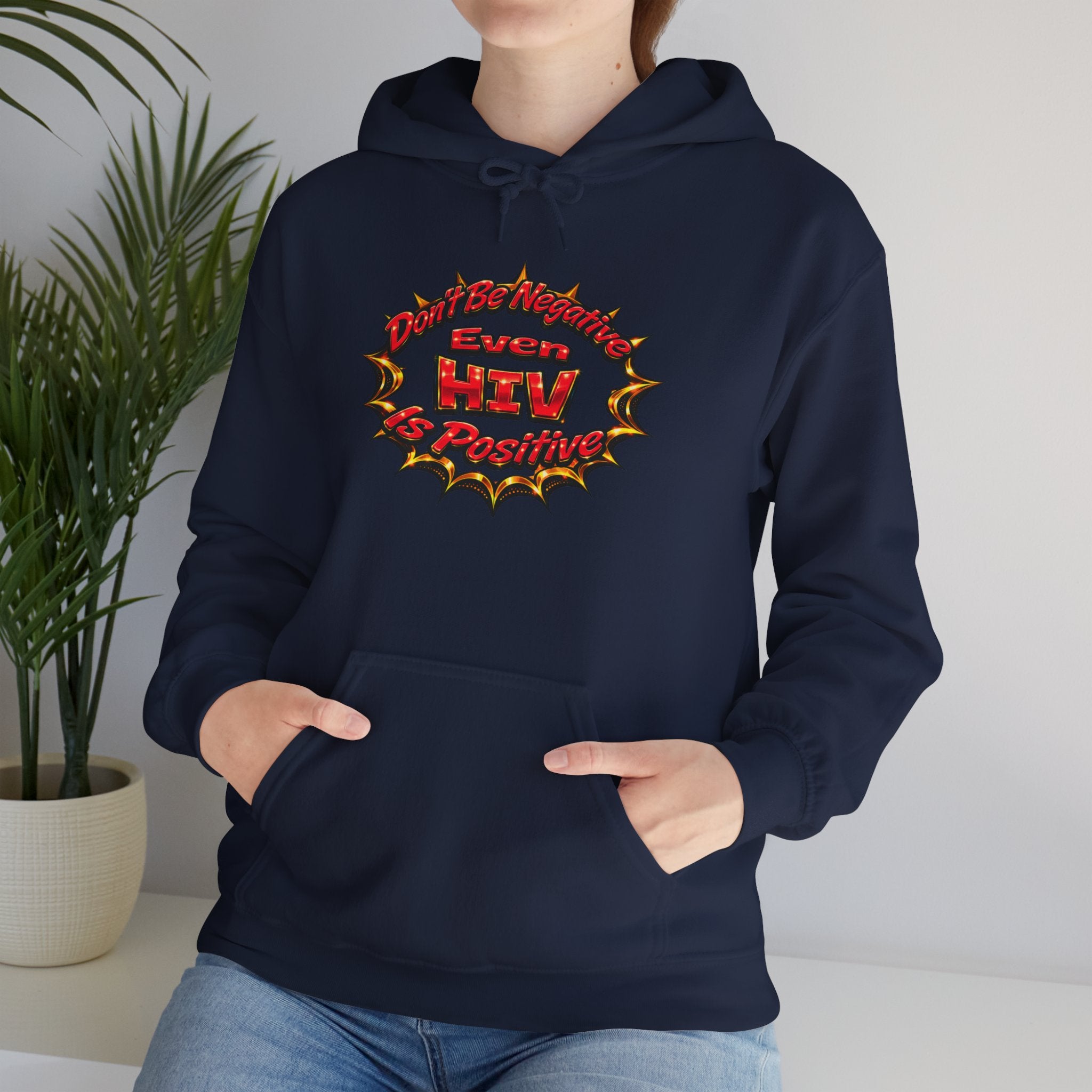 Hoodie – "Be Positive" Retro Comic HTV Design