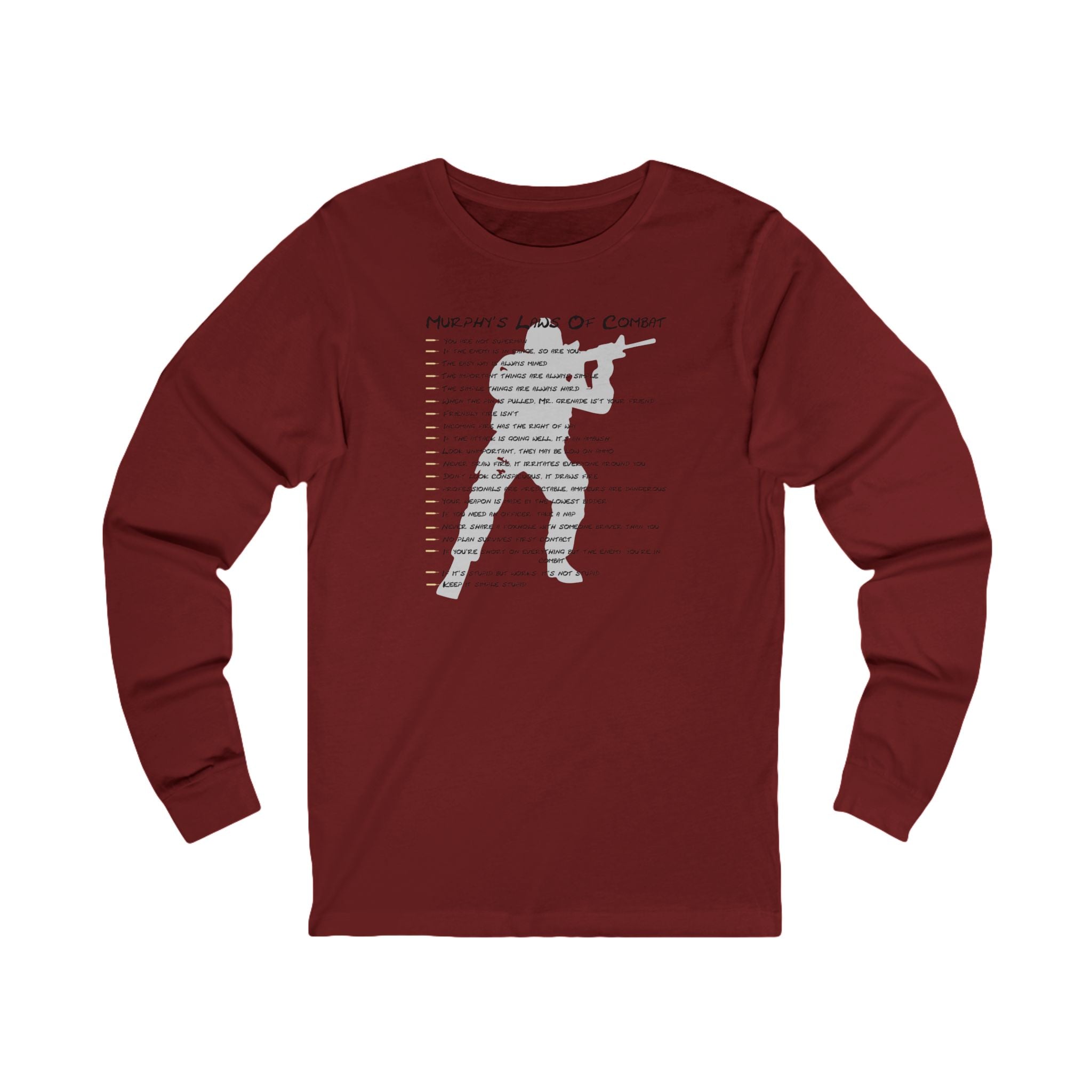 “Murphy’s Laws of Combat” Long Sleeve Tee