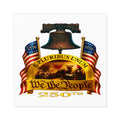 2" × 2" We the People 250th Anniversary Patriotic Square Sticker (Indoor/Outdoor)