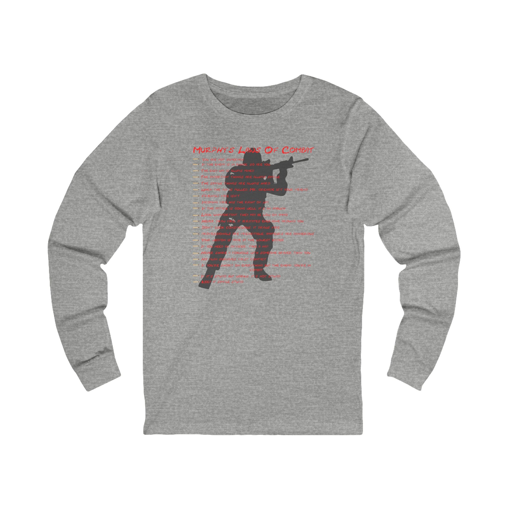 "Murphy's Laws Of Combat" Long Sleeve Tee