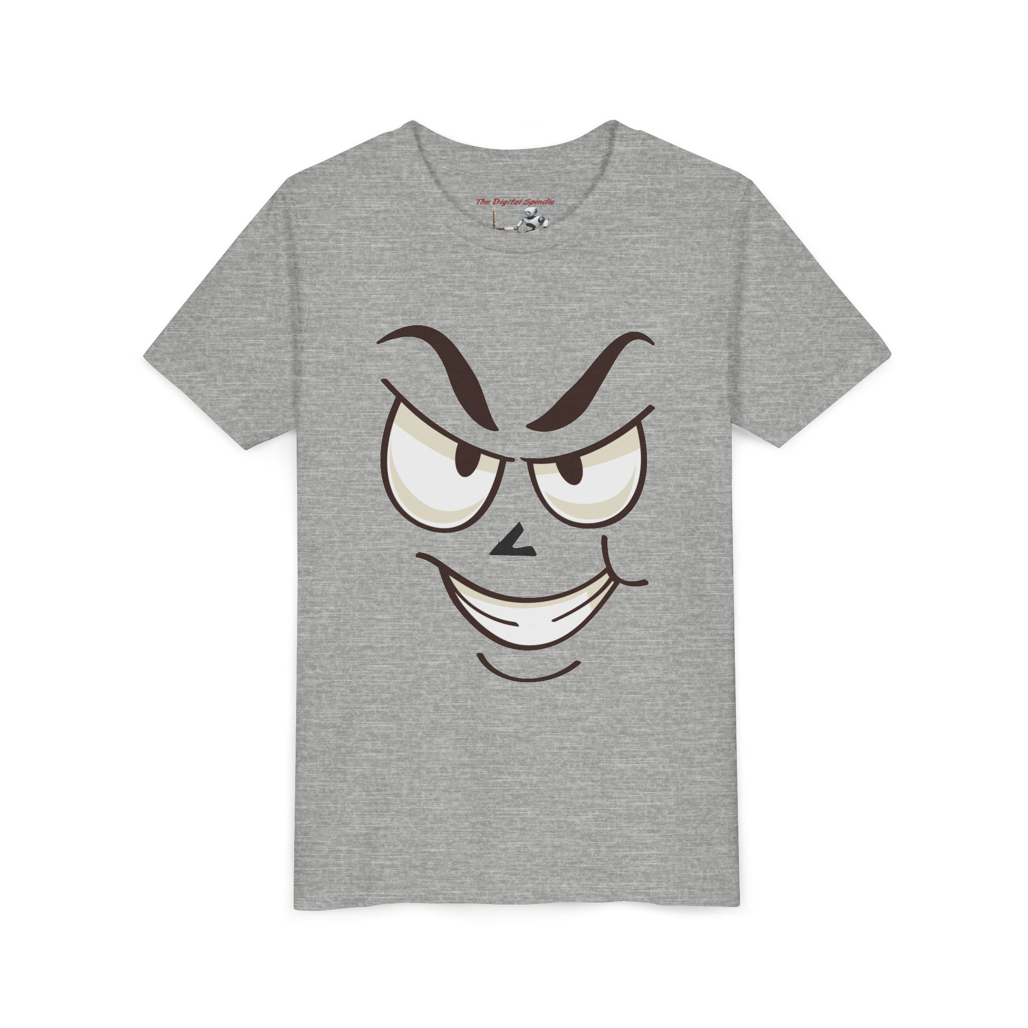 Mischievous Smirking Face Graphic Shirt (Funny Kids Tee)