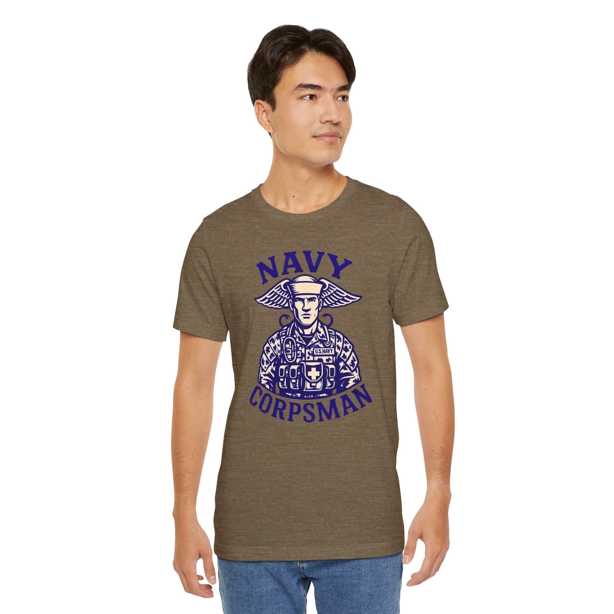 Navy Corpsman T-Shirt — Vintage Military Medic Emblem