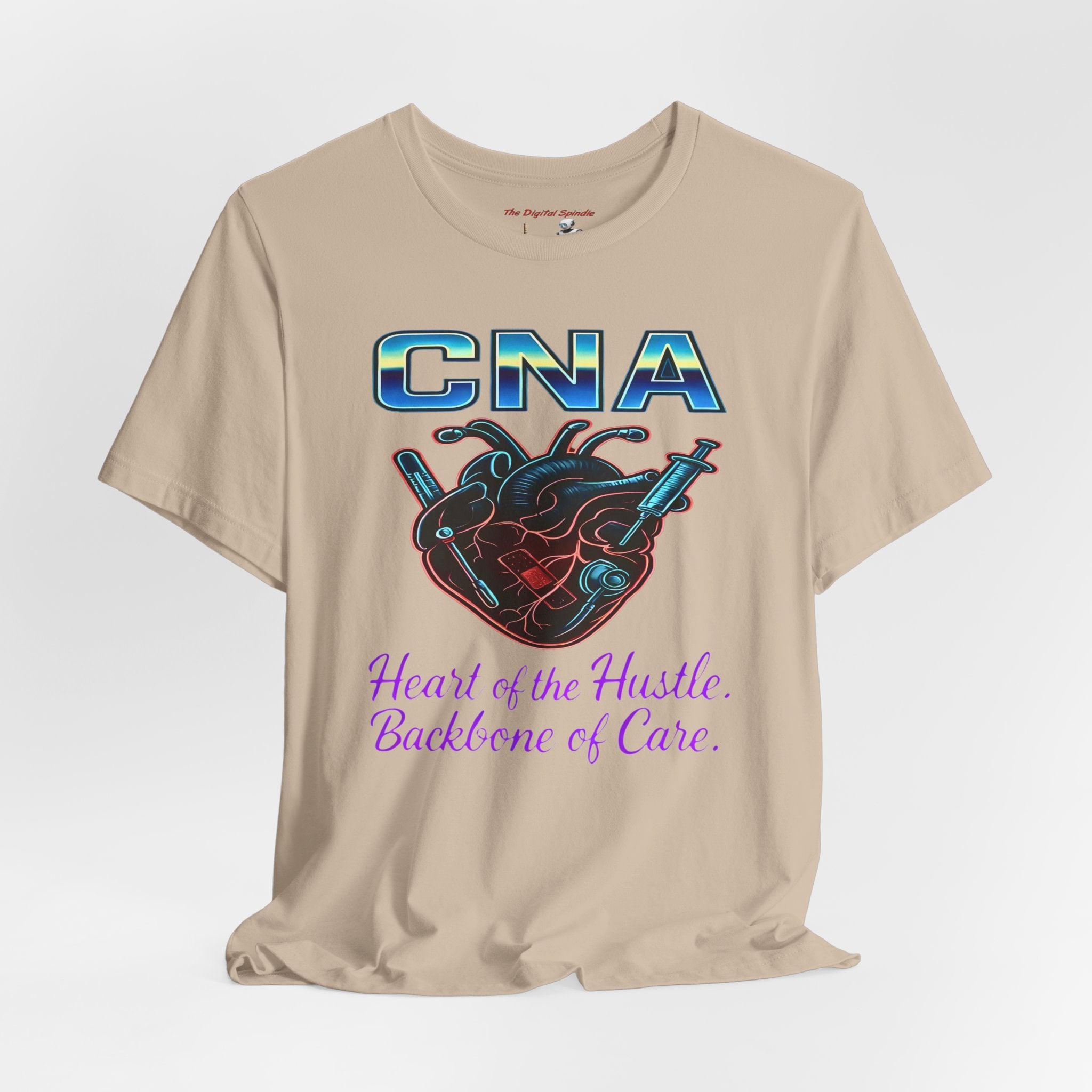 CNA T‑Shirt — "Heart of the Hustle, Backbone of Care" Graphic Tee