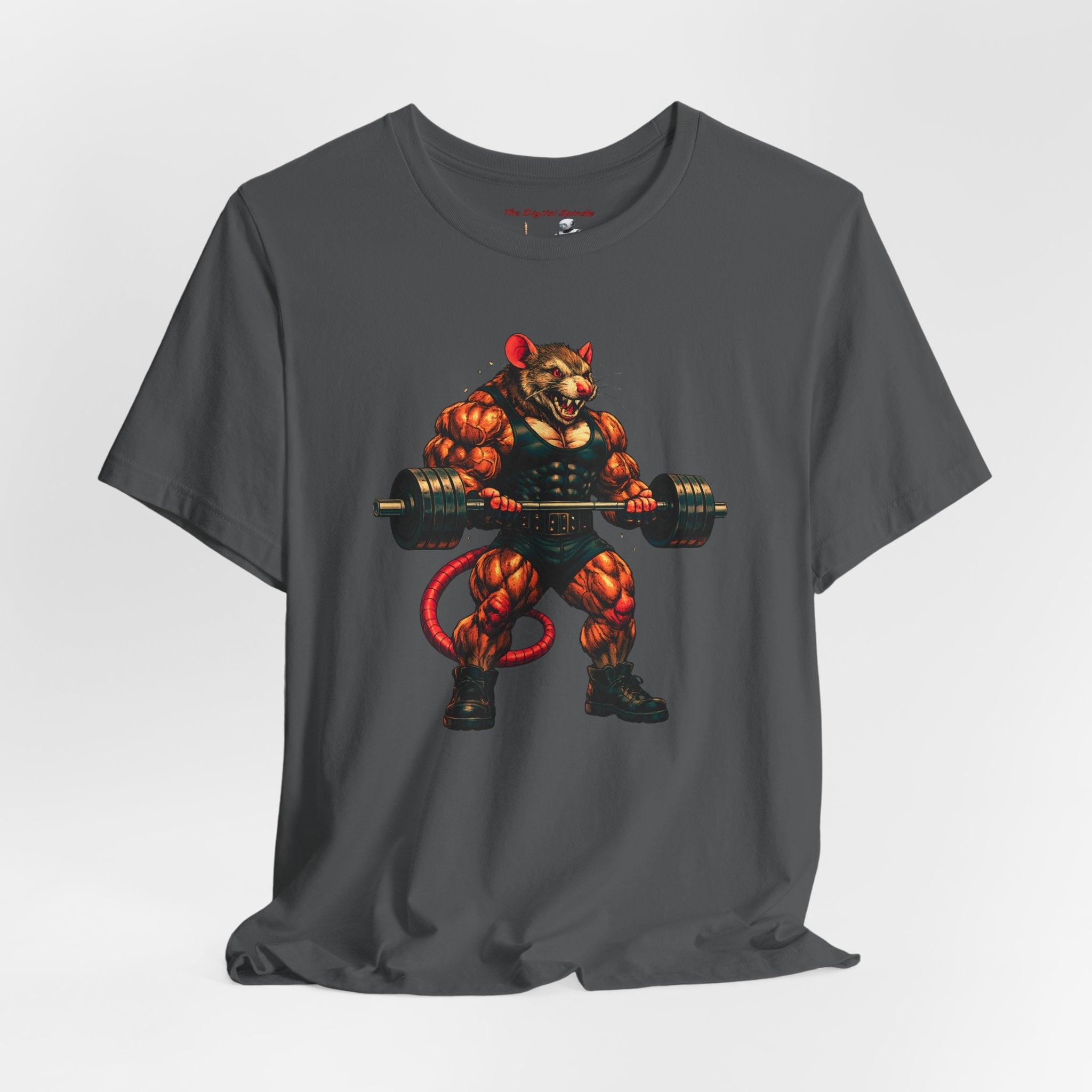 Gym Rat Lifting Barbell Graphic Fitness Shirt