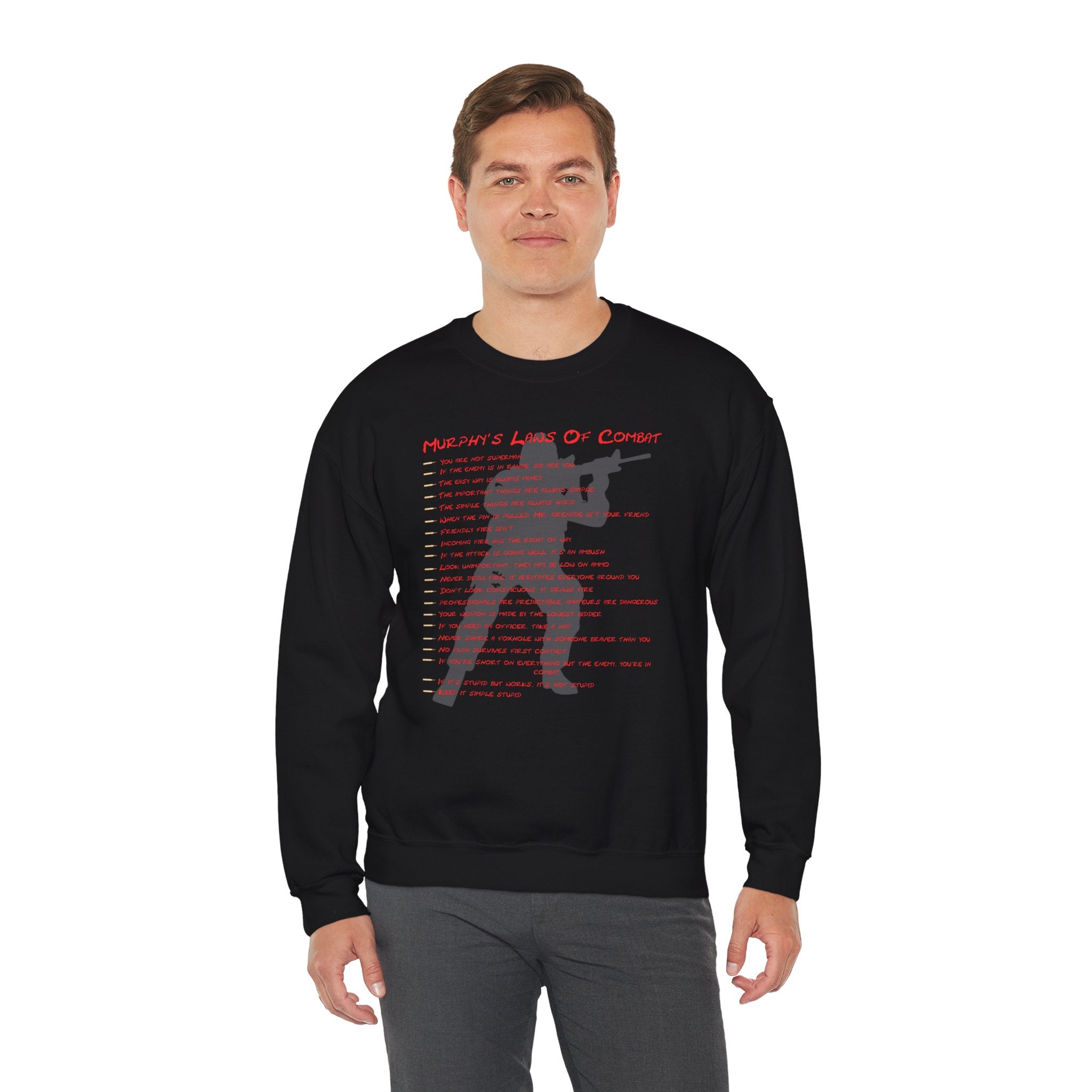 Murphys Laws Of Combat Crewneck Sweatshirt