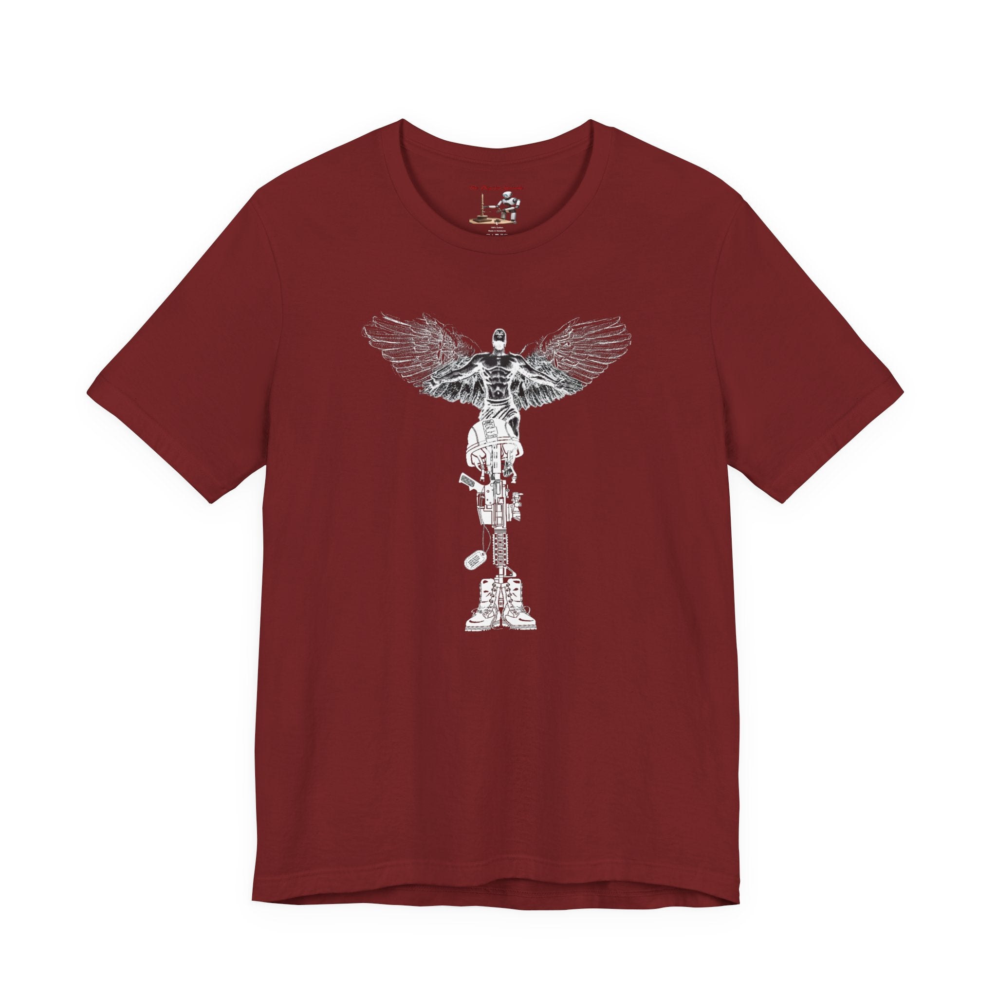 Marine Veteran Skull T‑Shirt — USMC Drill Instructor Hat Design