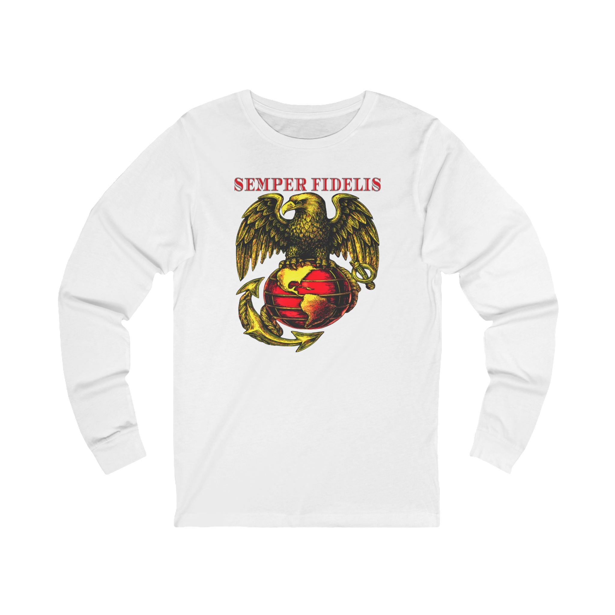 Semper Fidelis Eagle Globe & Anchor Long Sleeve Tee — USMC Marine Corps Tribute