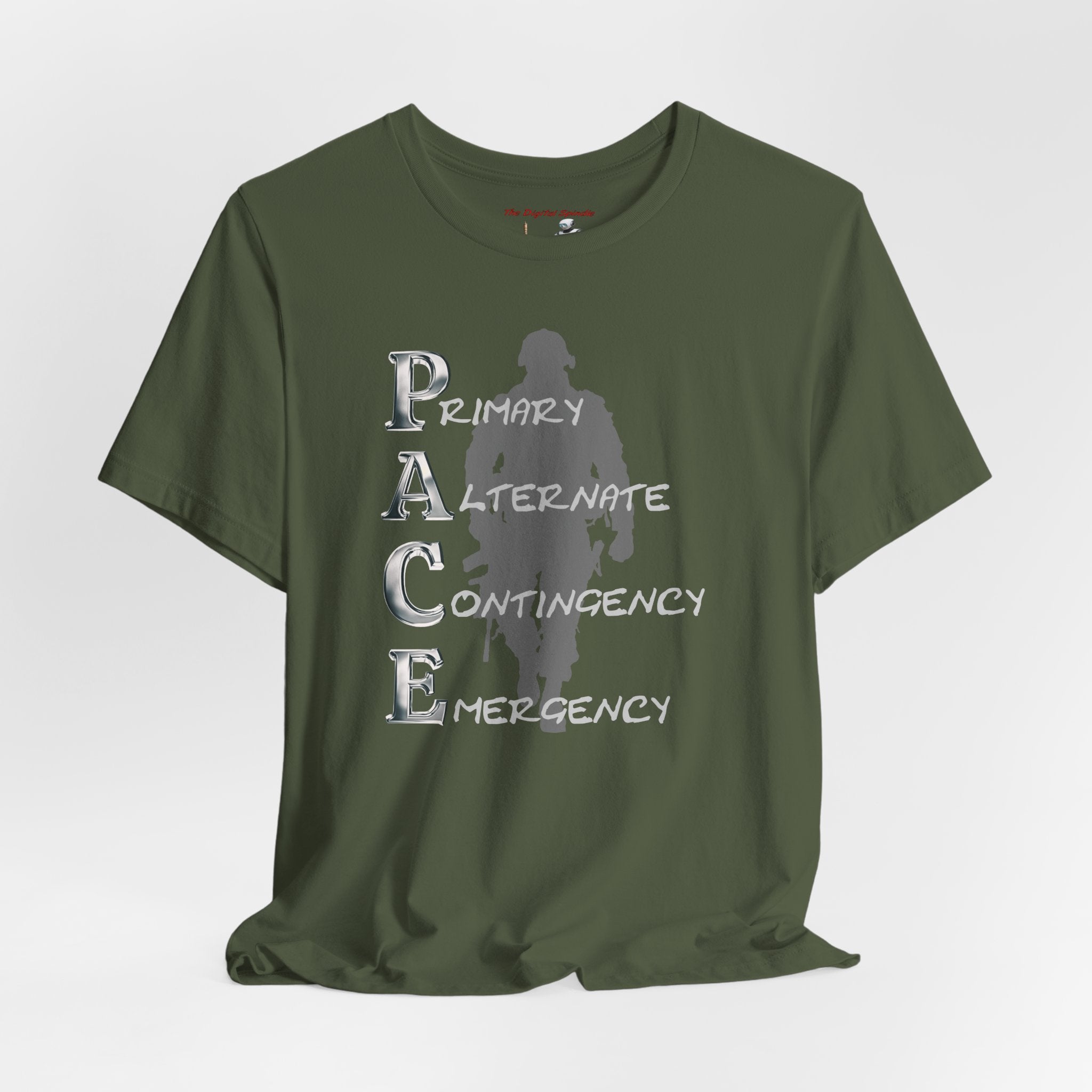 PACE Military Acronym T‑Shirt – "Primary Alternate Contingency Emergency" Tactical Tee