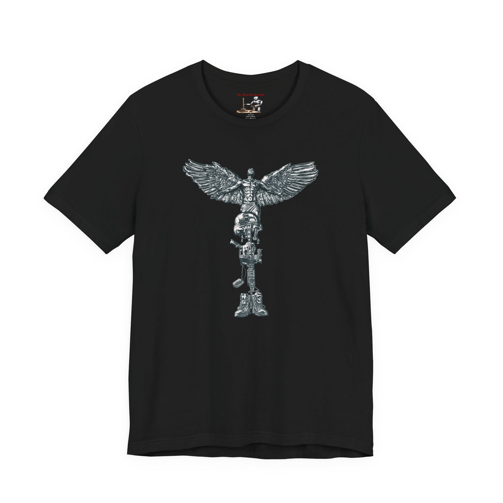Fallen Soldier Rising Angel T-Shirt — Patriotic Military Veteran Tee
