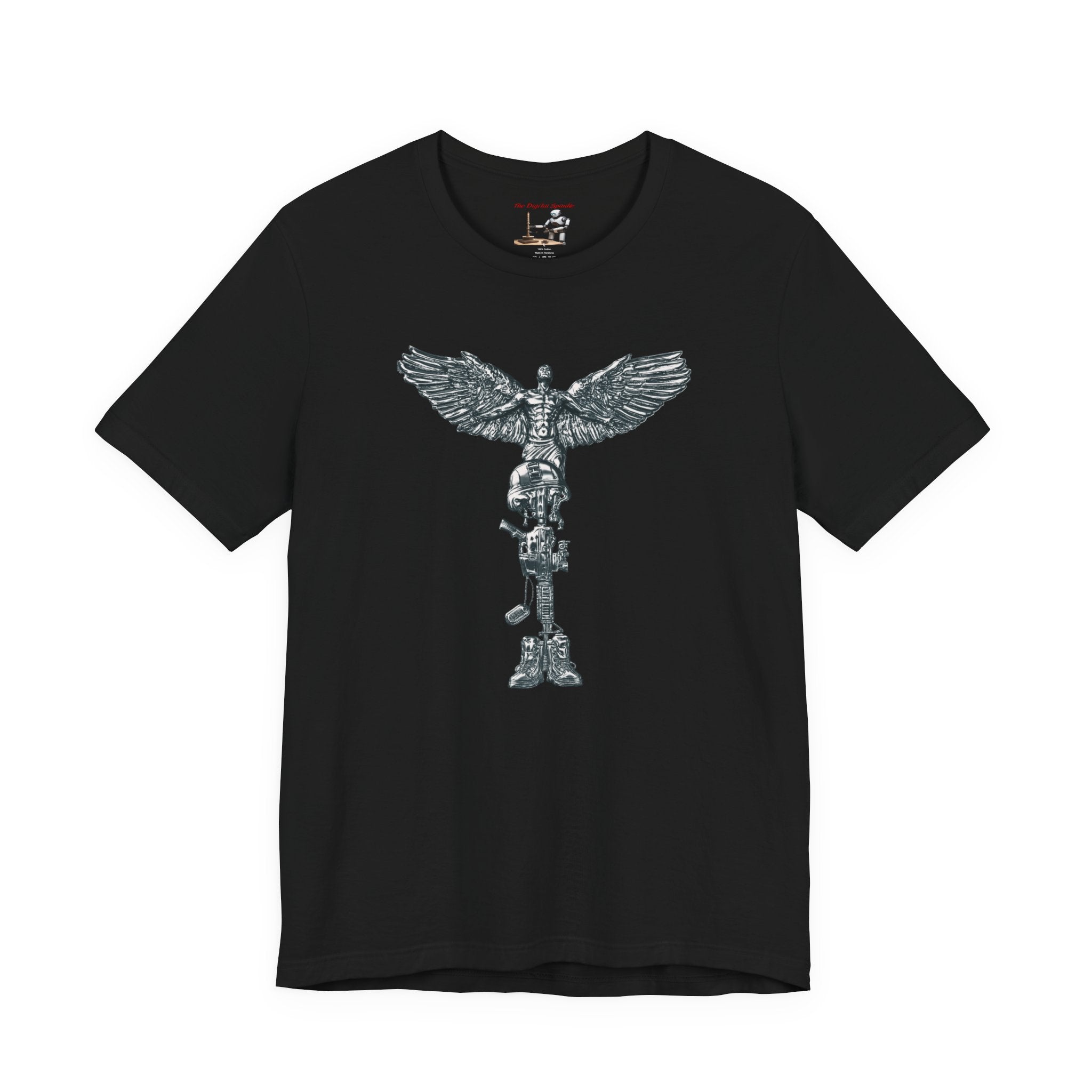Fallen Soldier Rising Angel T-Shirt — Patriotic Military Veteran Tee