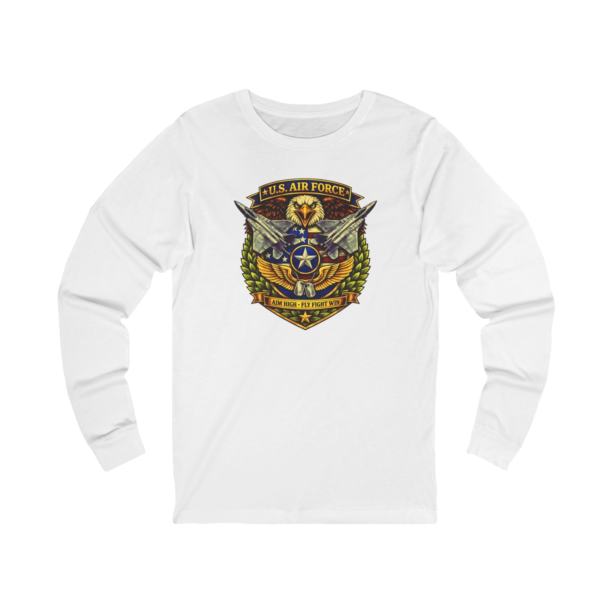 U.S. Air Force Aim High, Fly Fight Win Long Sleeve Tee