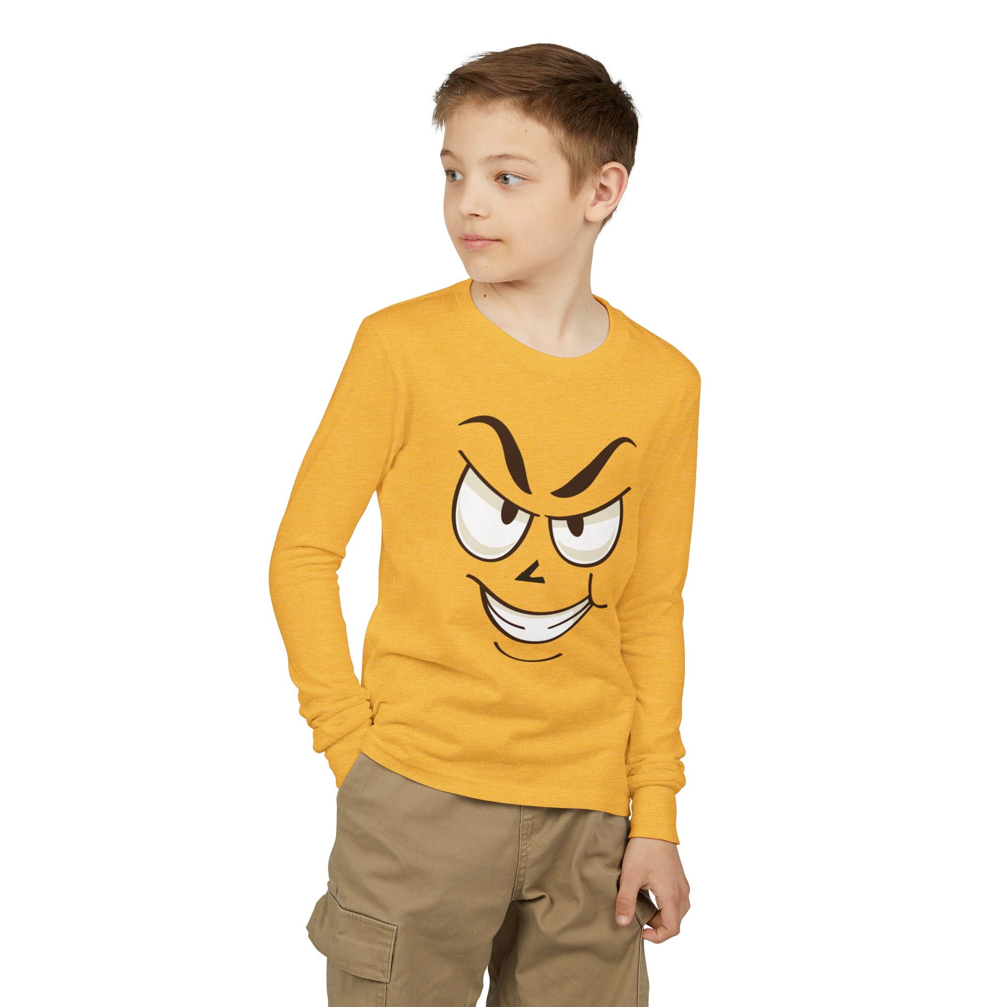 Mischievous Smirking Face Graphic Tee