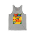 Chow Time Crayon Art Tank Top — Colorful Retro Foodie Graphic Tank