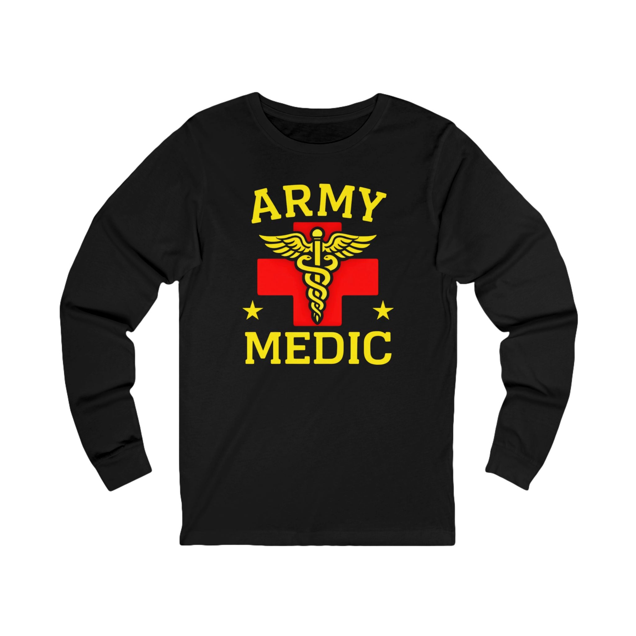 Army Medic Long Sleeve Tee — Military Medical Caduceus Shirt