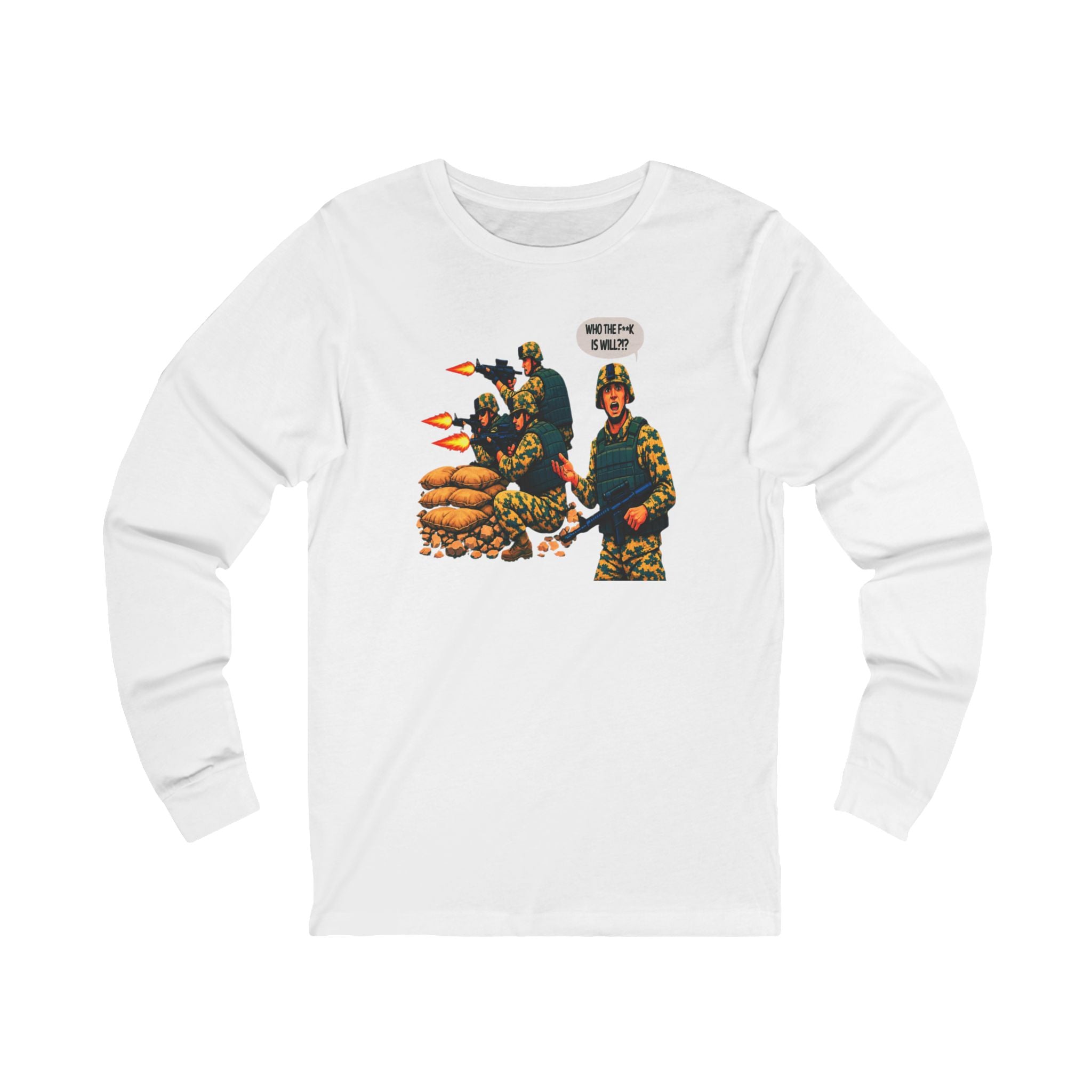 'Who The F**K Is Will?' Military Graphic Shirt