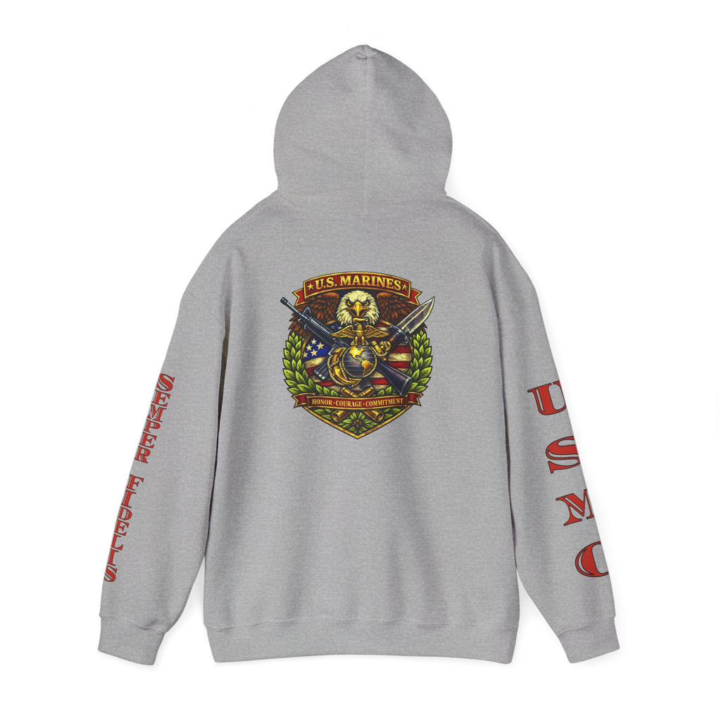 USMC Eagle Globe & Anchor Pullover Hoodie