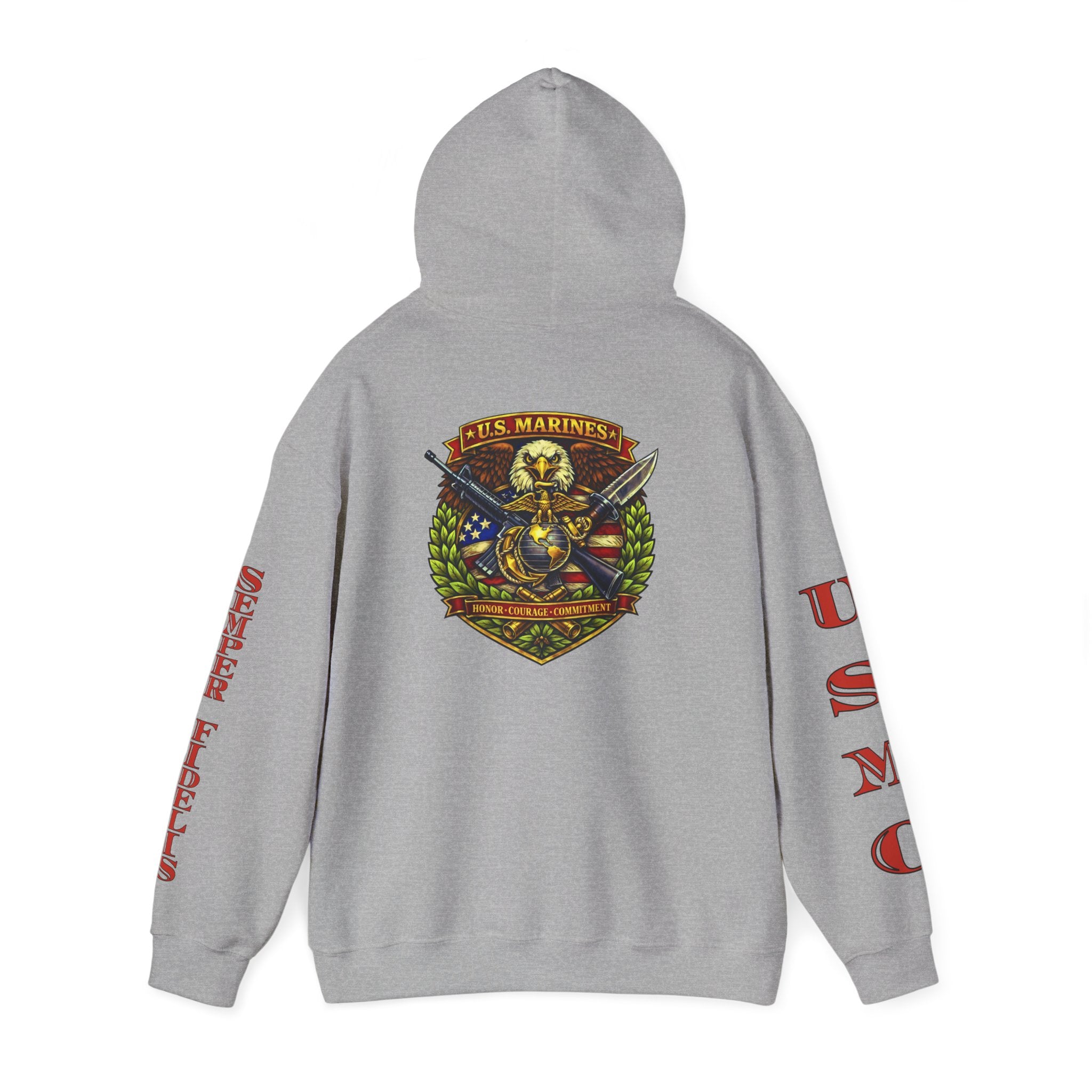 USMC Eagle Globe & Anchor Pullover Hoodie