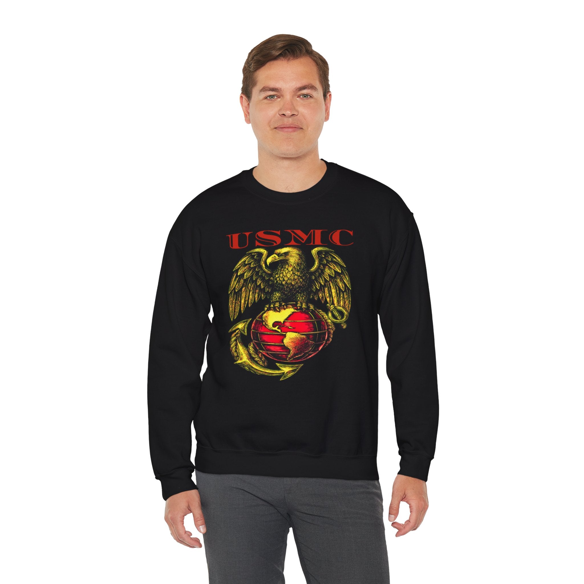 USMC Eagle Globe & Anchor Crewneck Sweatshirt
