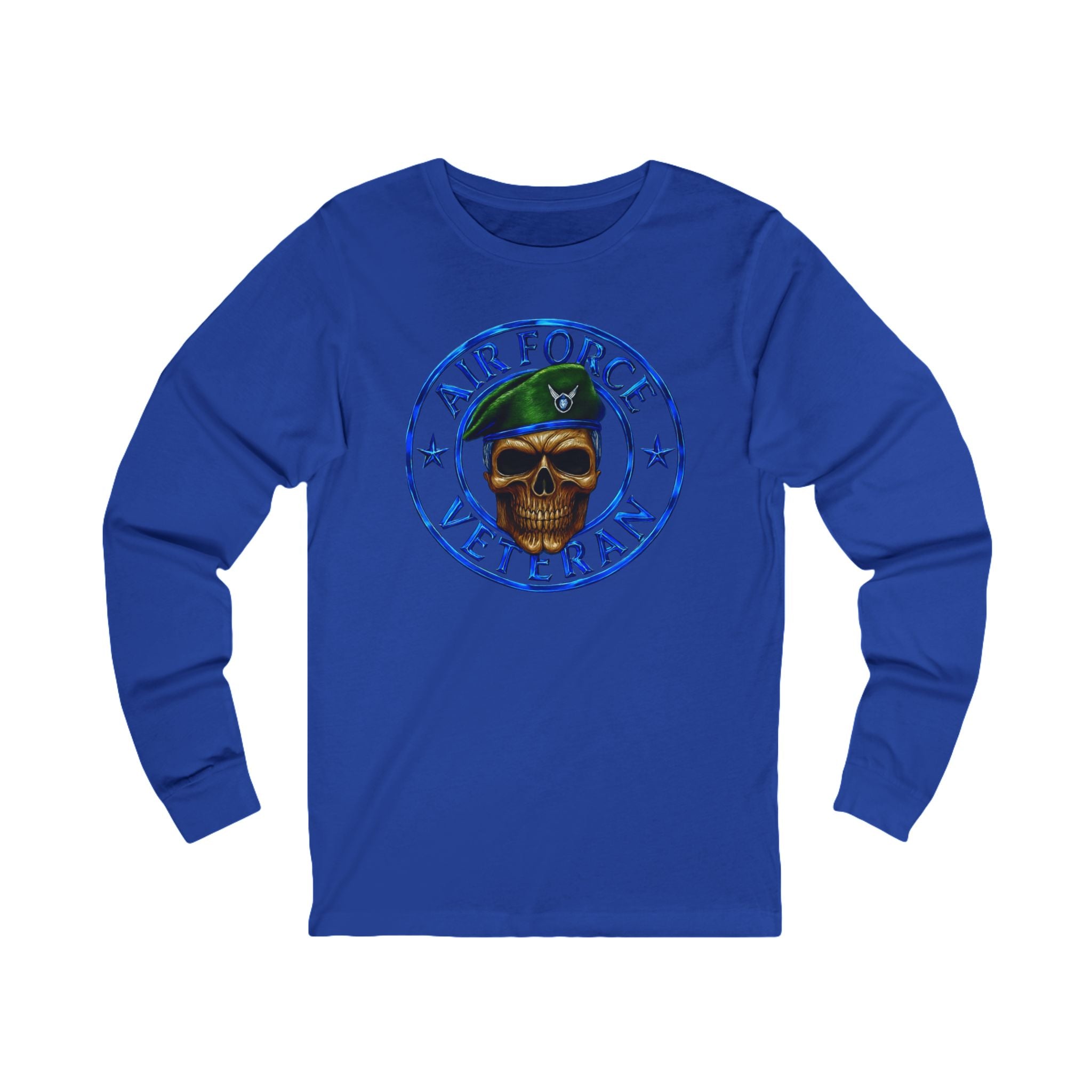 Air Force Veteran Skull Long Sleeve Tee