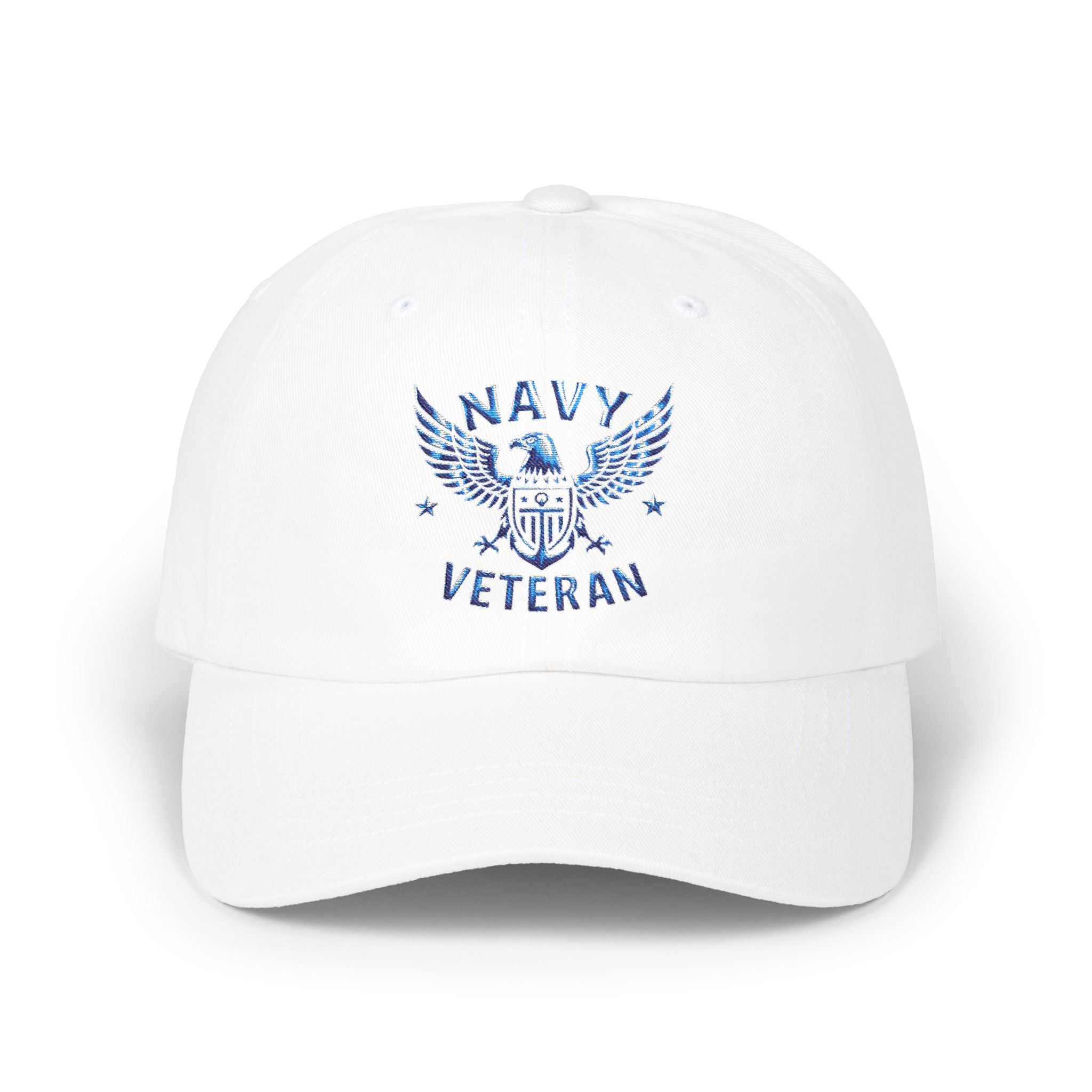 Navy Veteran Dad Hat – Embroidered Eagle & Flag Baseball Cap