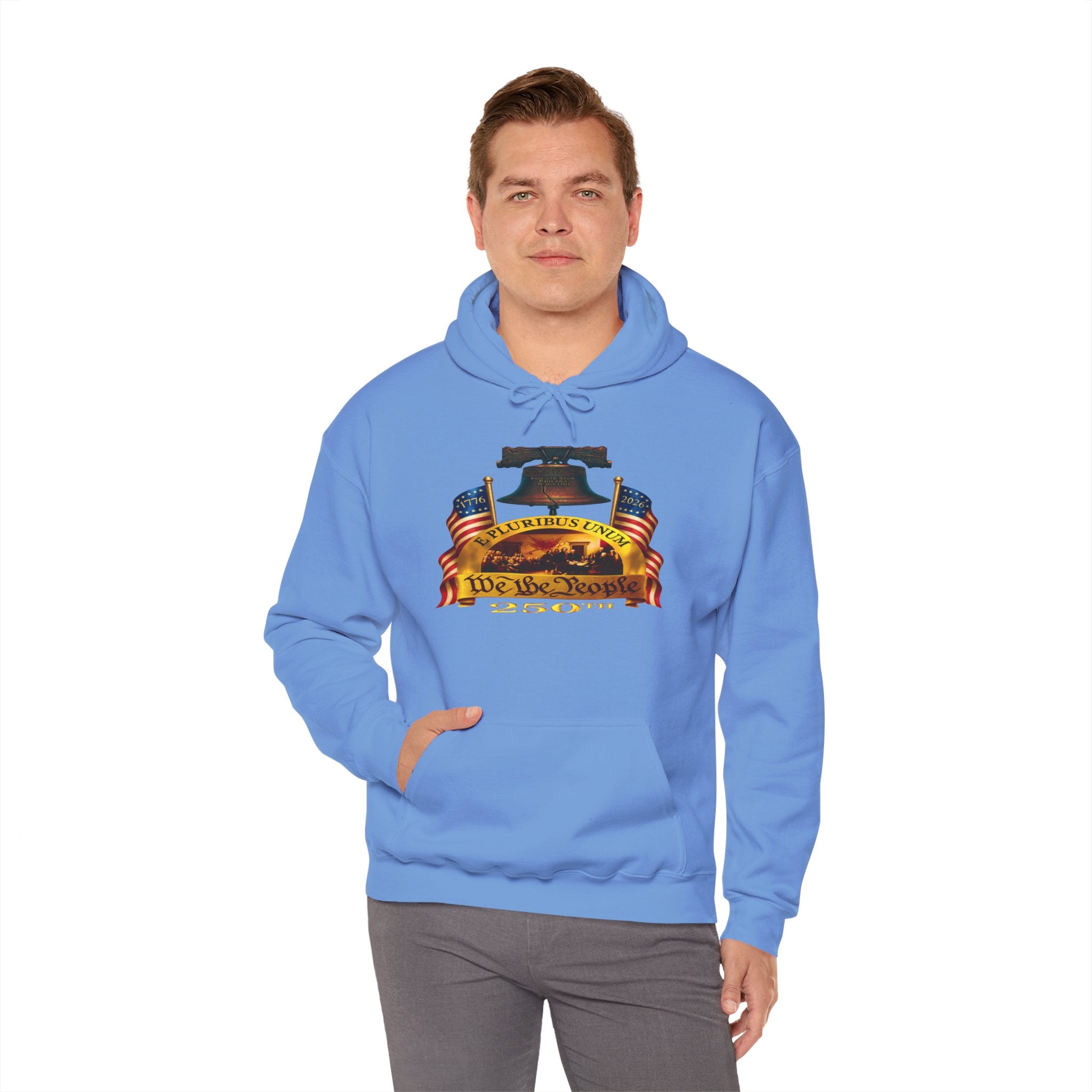 We The People Liberty Bell Hoodie – Patriotic American Flag Sweatshirt