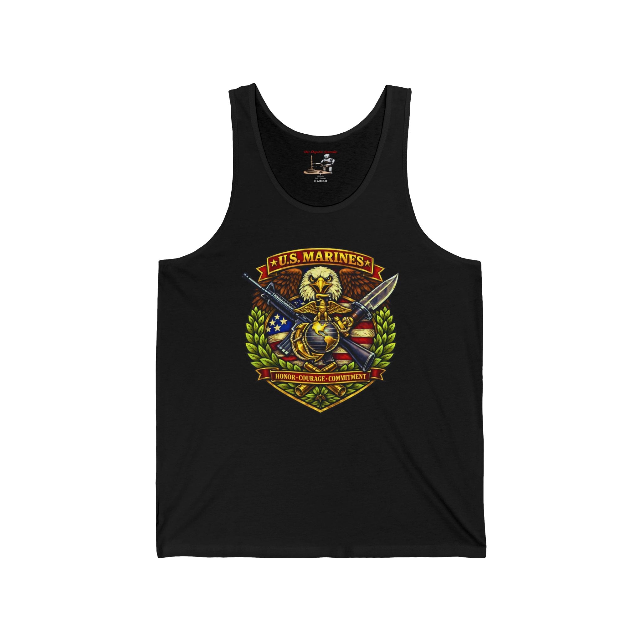 US Marines Honor, Courage, Commitment Tank Top