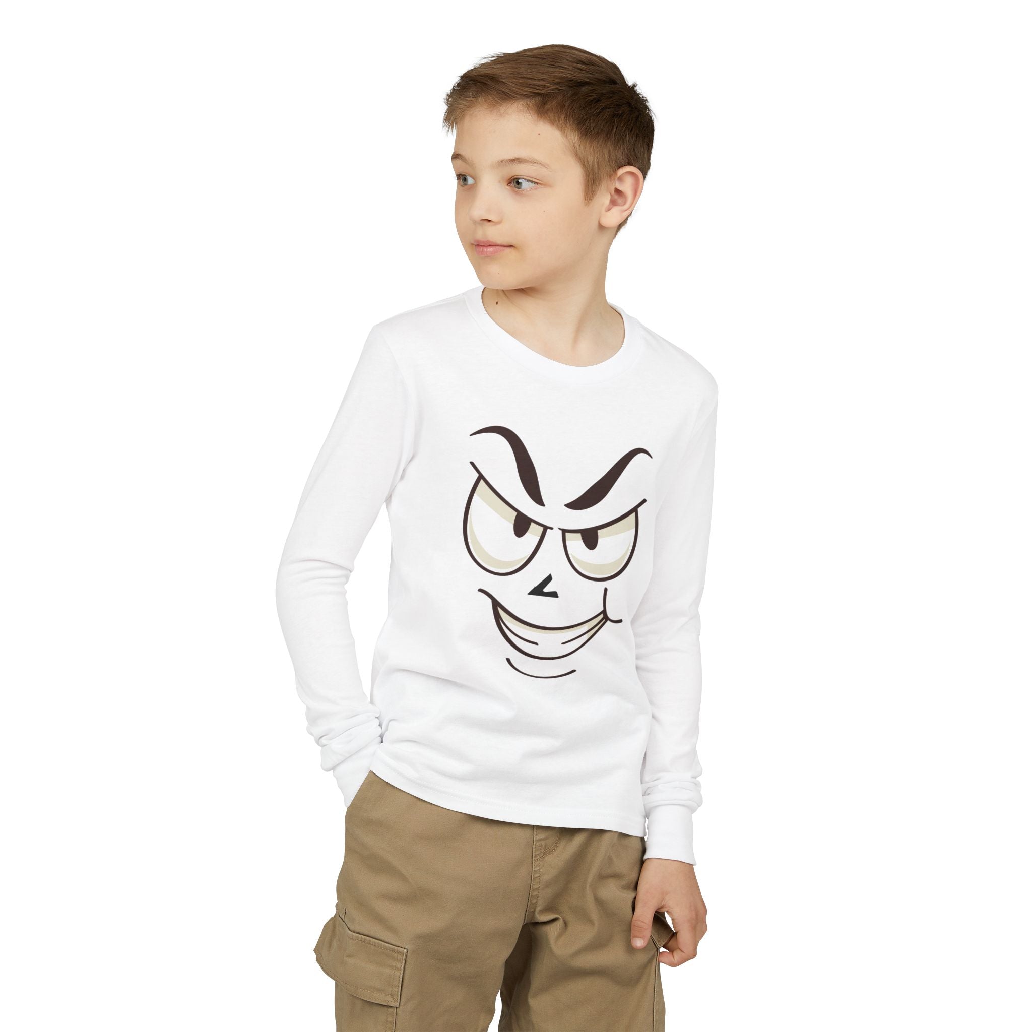 Mischievous Smirking Face Graphic Tee
