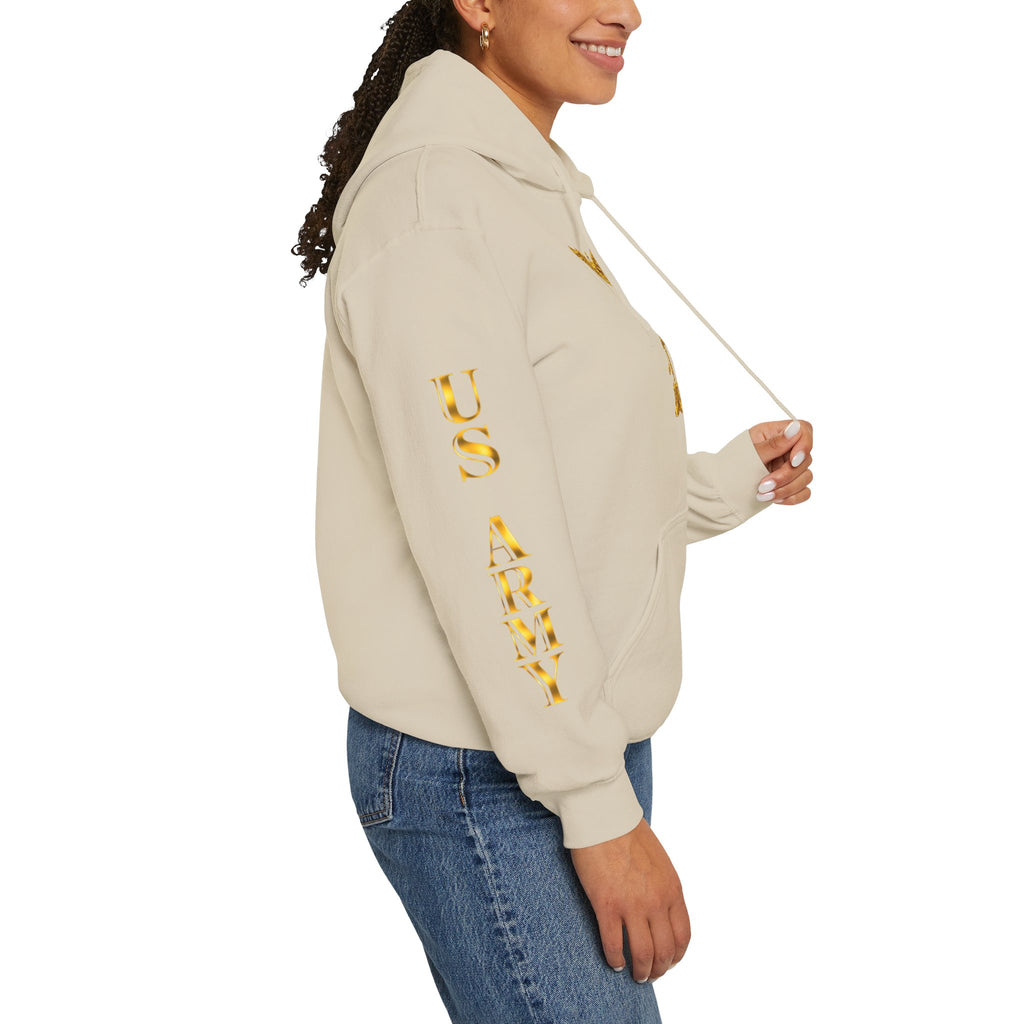 US Army Veteran Crest Hoodie — Military Emblem Sweatshirt