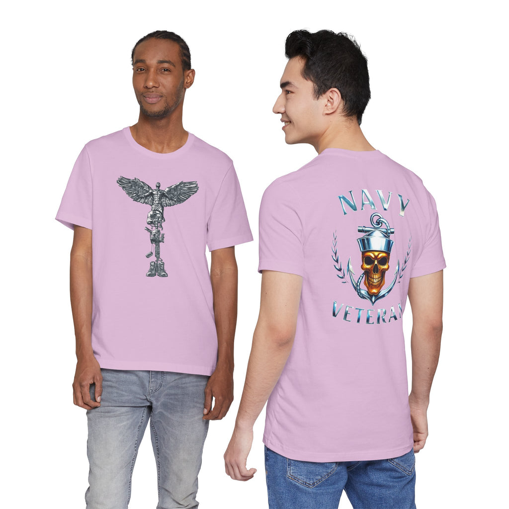 Navy Veteran Skull Anchor T‑Shirt