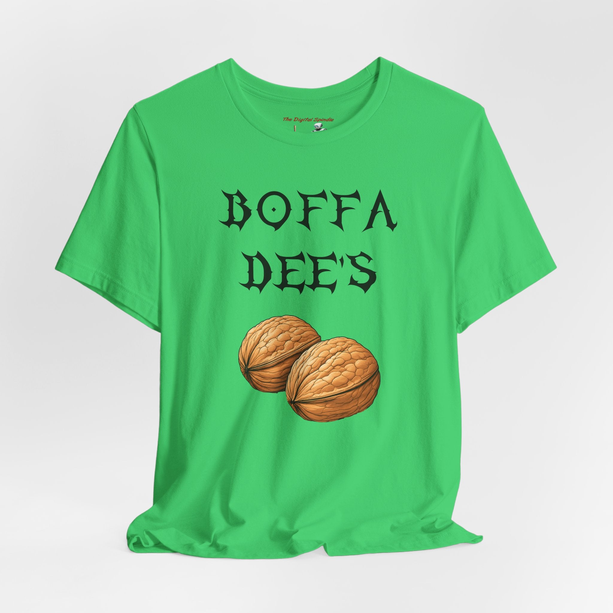 Boffa Dees Walnut Graphic Tee — Vintage Gothic Text Nut Illustration T-Shirt