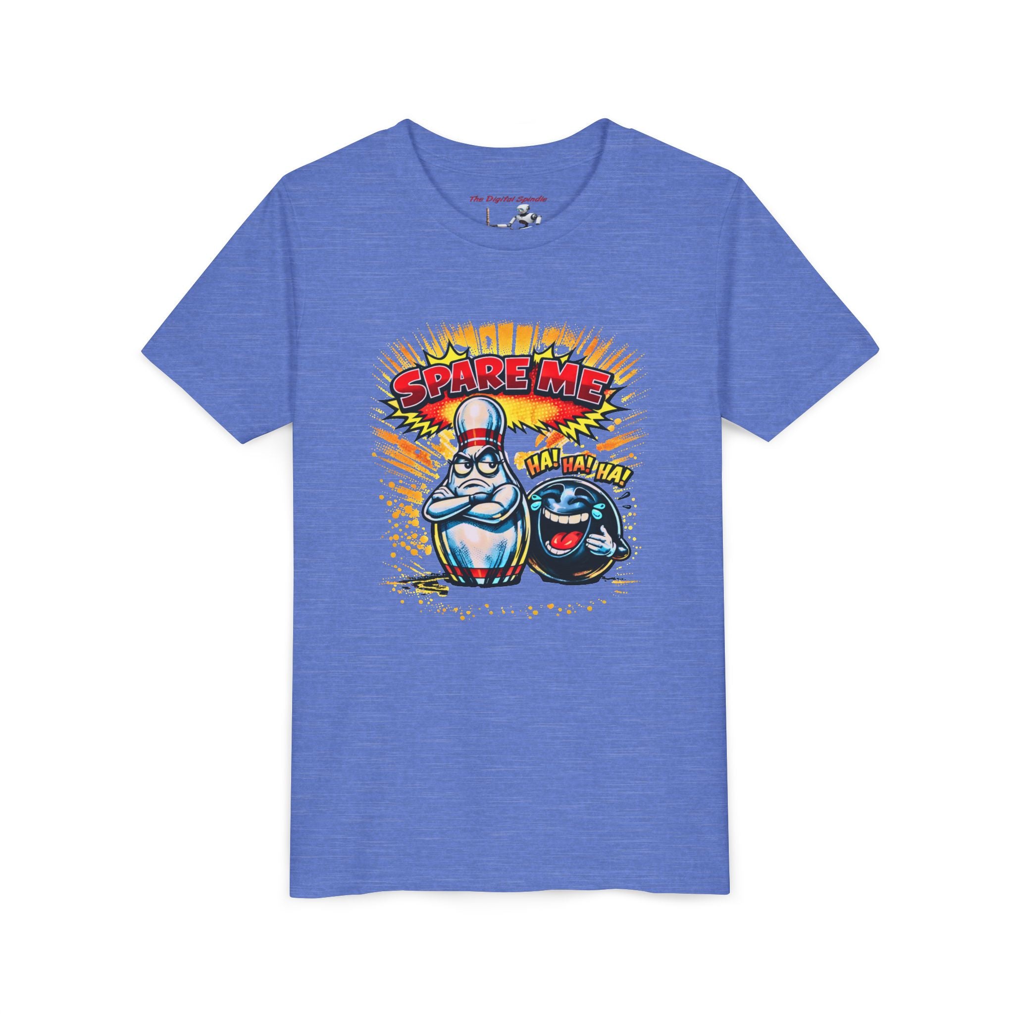 Youth Tee — Funny Bowling 'Spare Me' Graphic Shirt