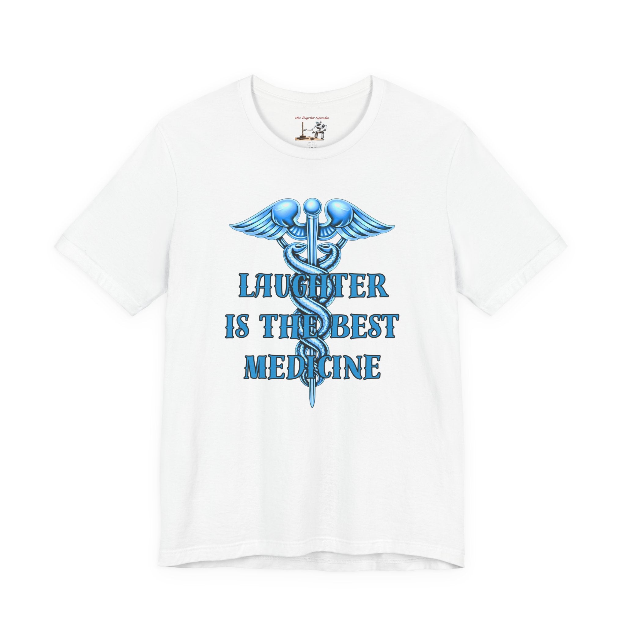 Laughter Is The Best Medicine Tee — Funny Nurse & Medic Caduceus T-Shirt