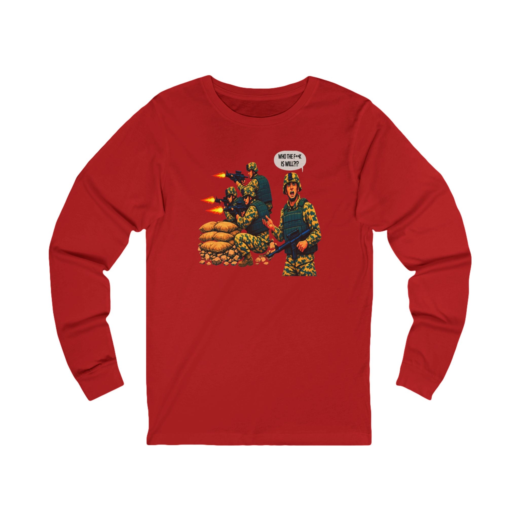 'Who The F**K Is Will?' Military Graphic Shirt