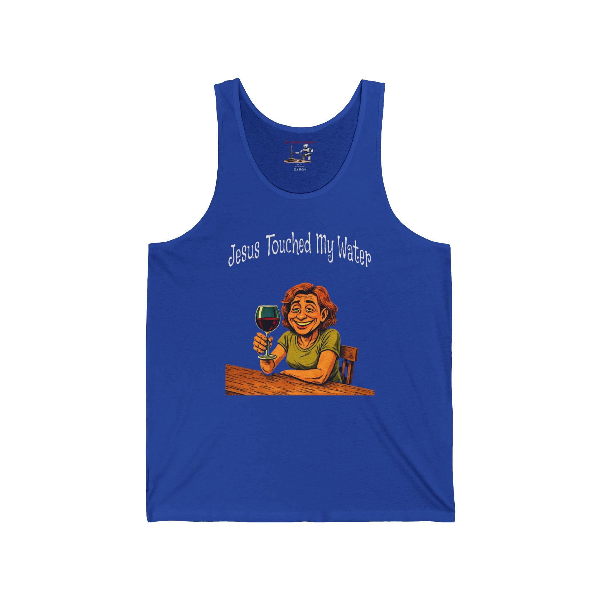 Jesus Touched My Water Tank Top — Funny Christian Wine Lover Tank